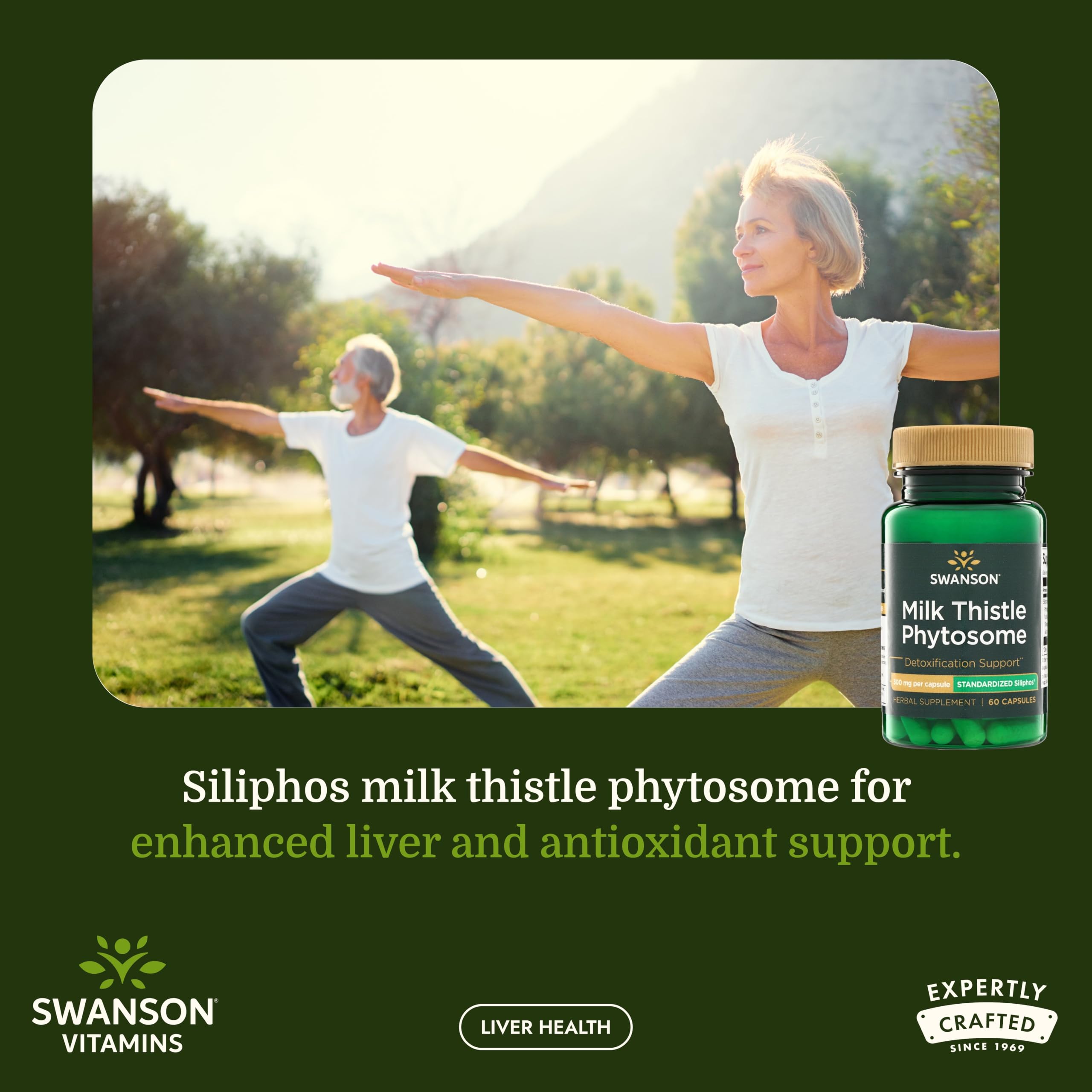 Swanson Siliphos Milk Thistle Phytosome 300 Milligrams, 60 Capsules — Amazon image 2