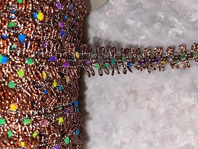 5 Yards Metallic Copper Gimp Non Stretch Sewing Trim Emerald Purple Blue 1