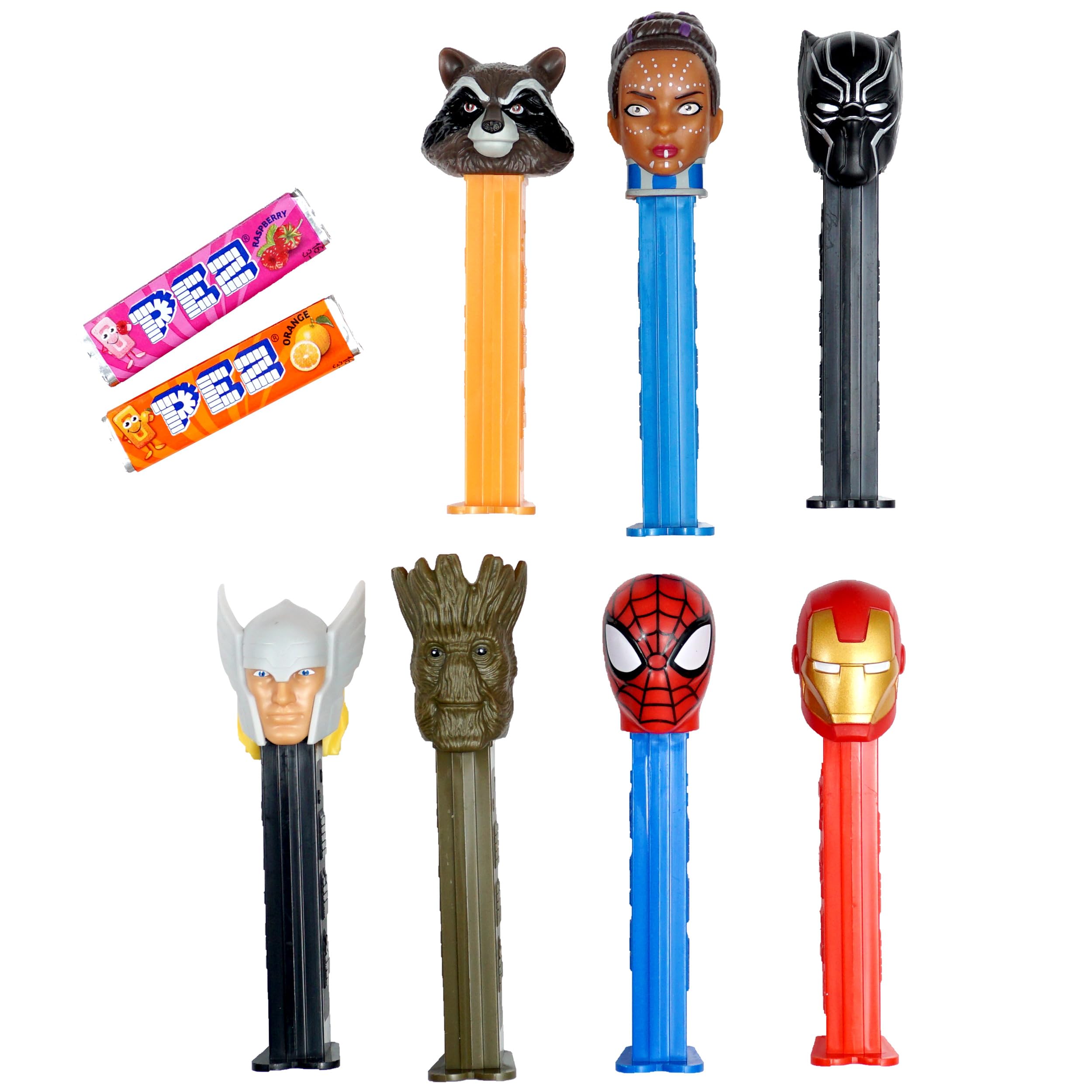 Marvel Assorted PEZ Dispenser 12 Pack with PEZ Candy Refills, Marvel Candy Dispenser, Marvel Party Favors, Grab Bag, Goodie Bags