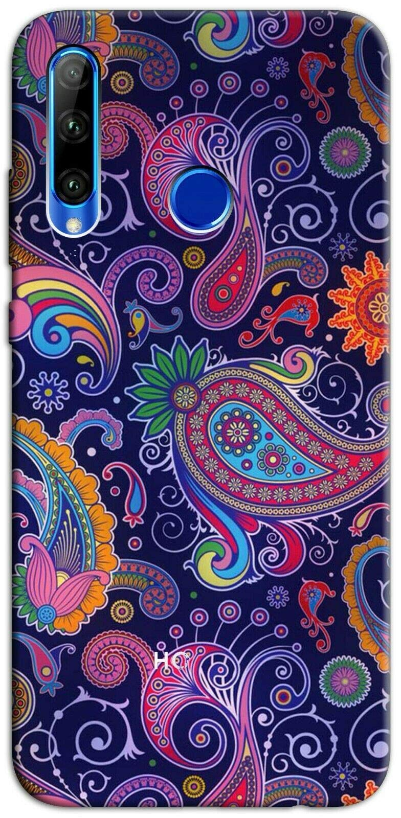 Mixroom Cover Per Huawei Y6s: Custodia In TPU Morbido Con Fantasia Teschi Messicani - Protezione Colorata E Originale