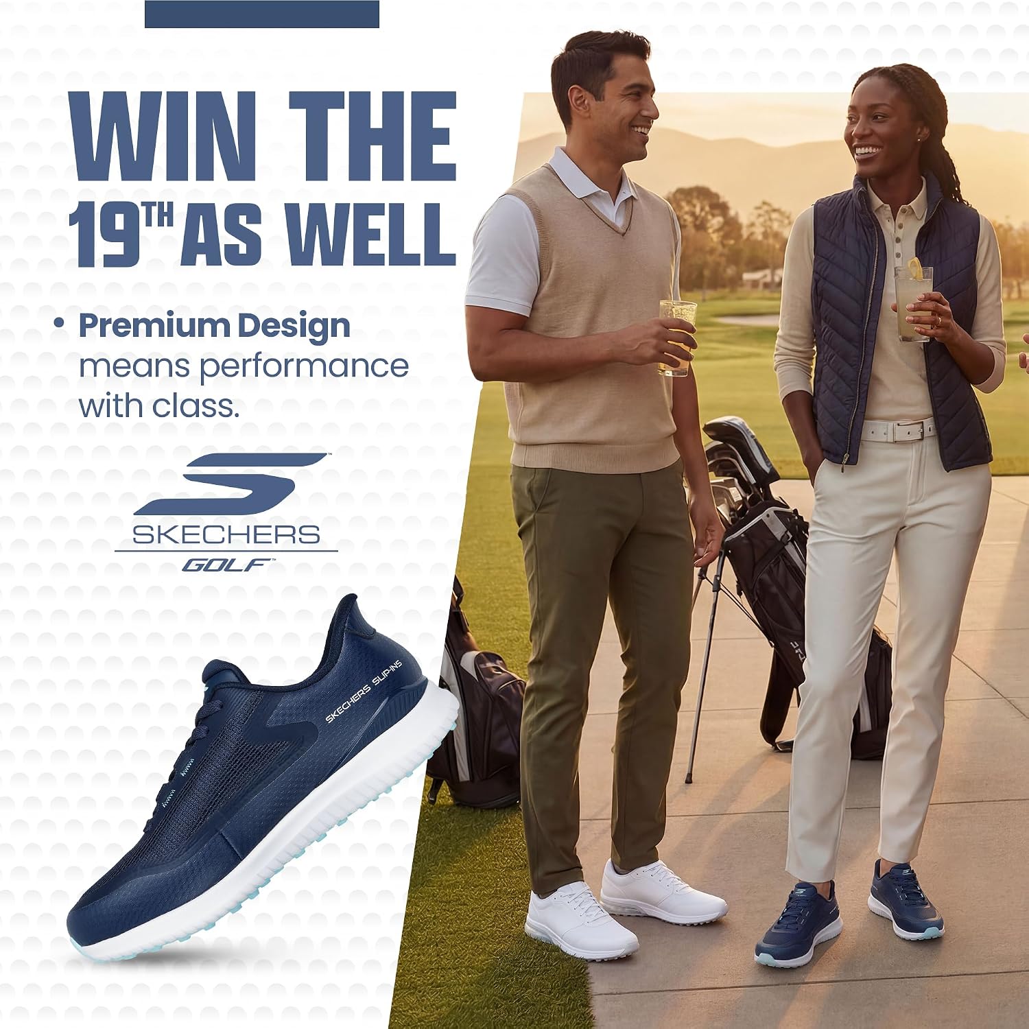 Skechers Women's Flight Slip-Ins Golf Shoe