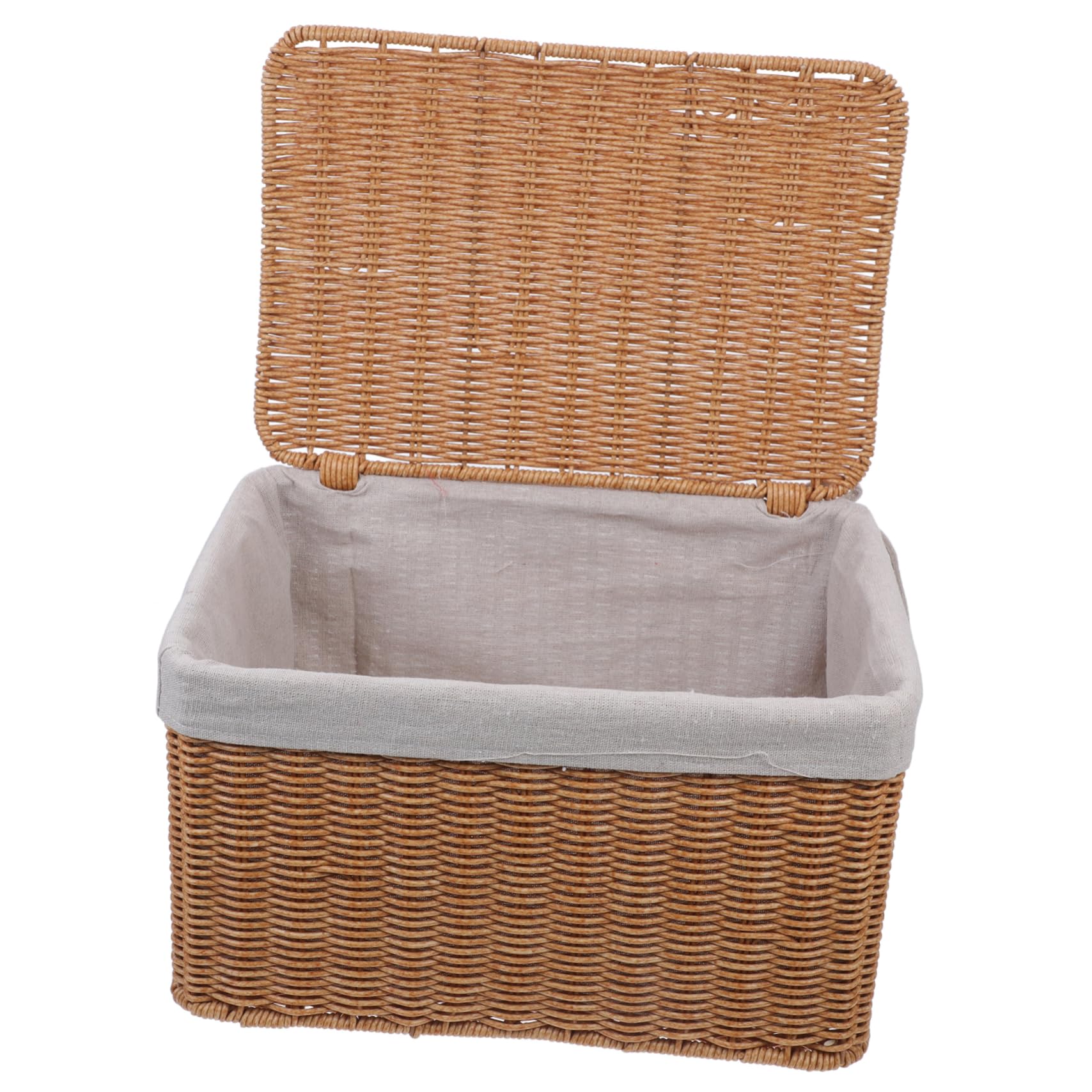mDesign Set di 2 cestini portaoggetti, pieghevoli, in giacinto d'acqua, ideale per riporre vestiti, giocattoli o riviste, con motivo a intreccio, colore: nero