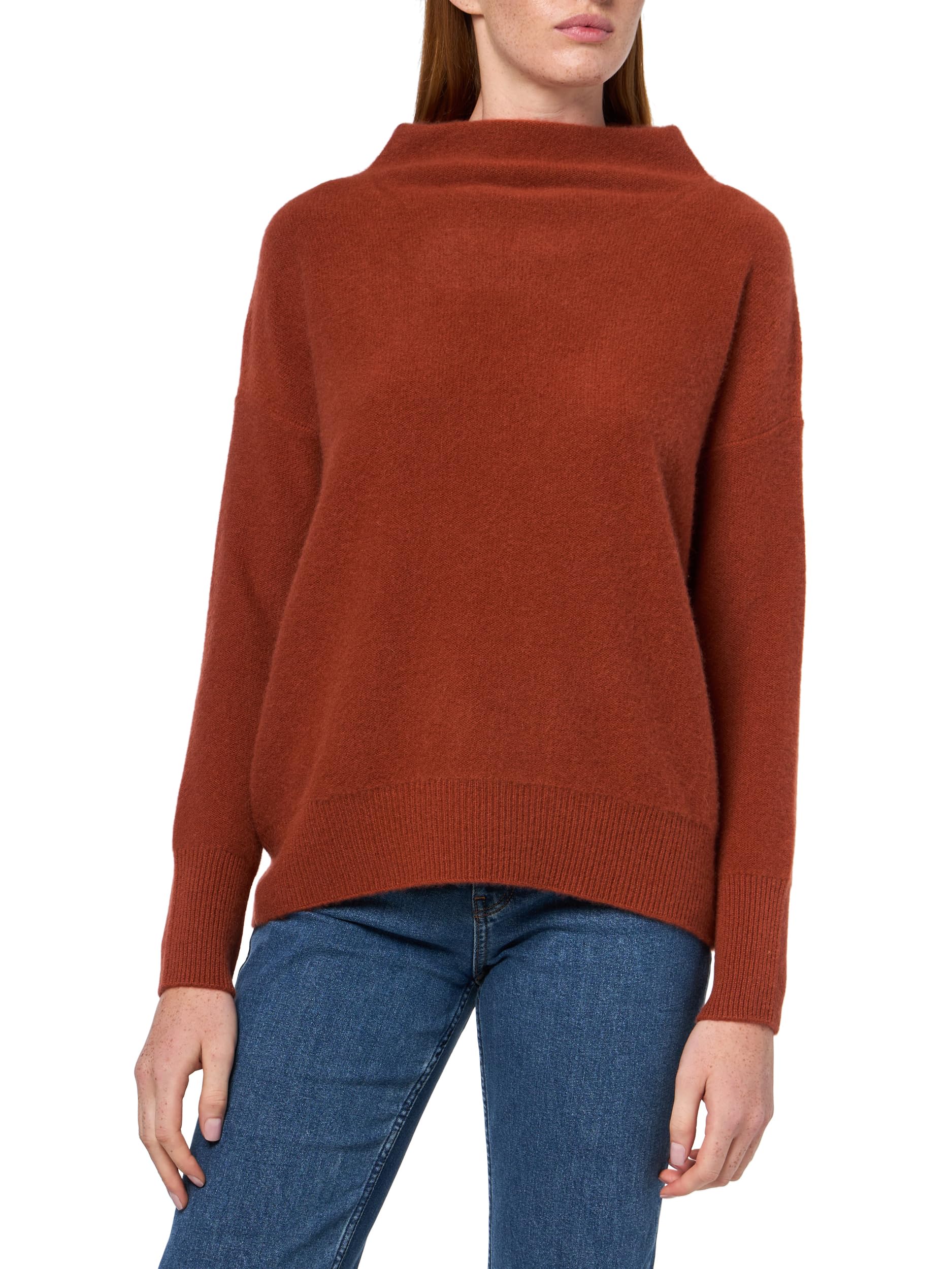 Vince Womens Boiled Funnel Neck Pullover