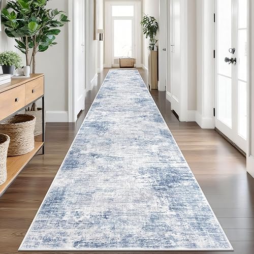 Miniatura 174 de IOHOUZE Alfombra pequeña abstracta de 2 x 3 pies, alfombra de entrada lavable para entrada interior, alfombras con respaldo de goma, alfombra Gris