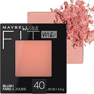 Maybelline Fit Me Blush, Lightweight, Smooth, Blendable, Long-lasting Al...
