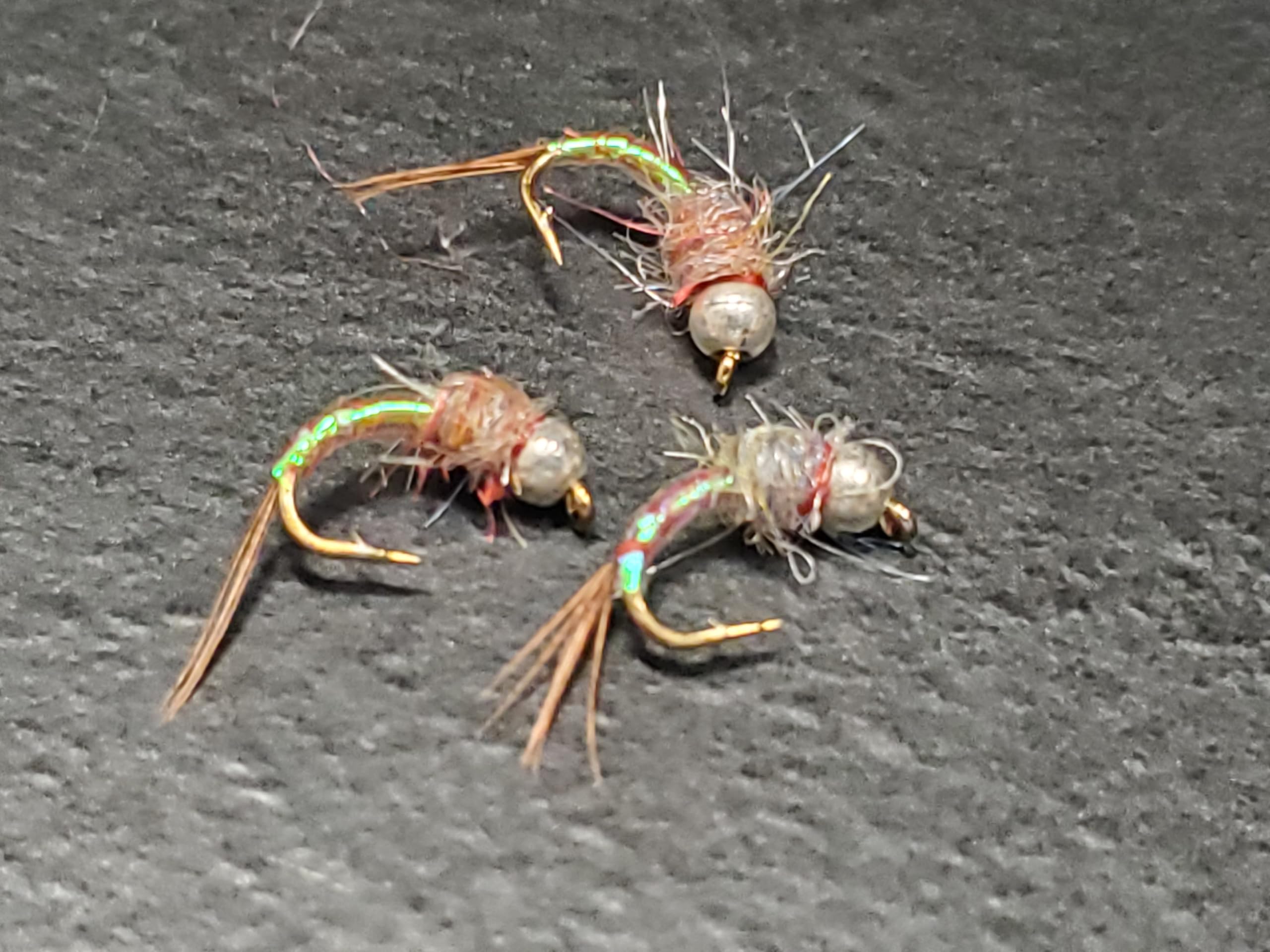 Tungsten Bead Rainbow Warrior, Rainbow Warrior Nymph, Tungsten Bead Nymph #16- #20