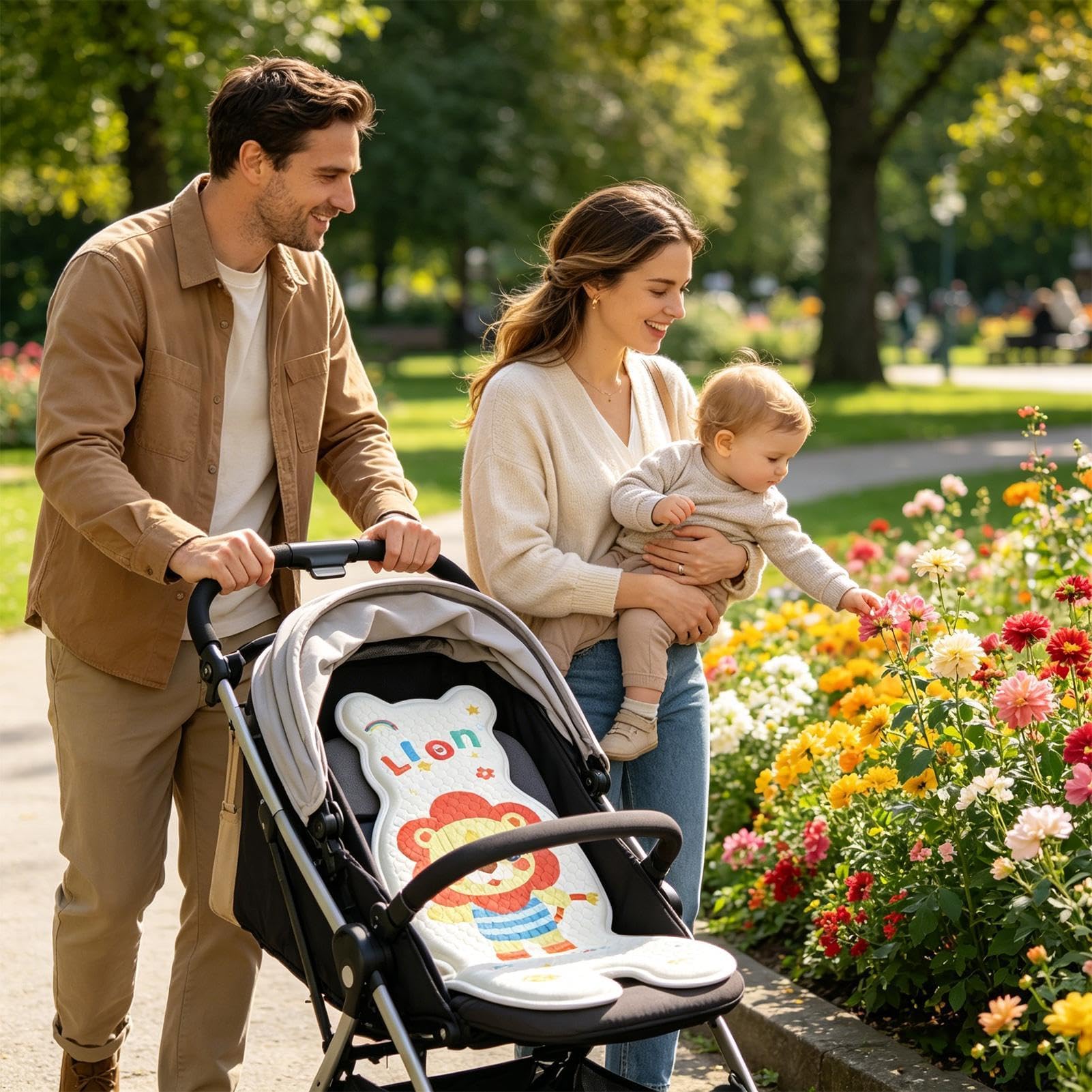 Almohadilla refrescante para sillita de coche,Forro de asiento infantil transpirable con efecto frío | Cojín refrescante | De Viaje, Playa, Camping, Parque, Exterior, Moisés, Silla