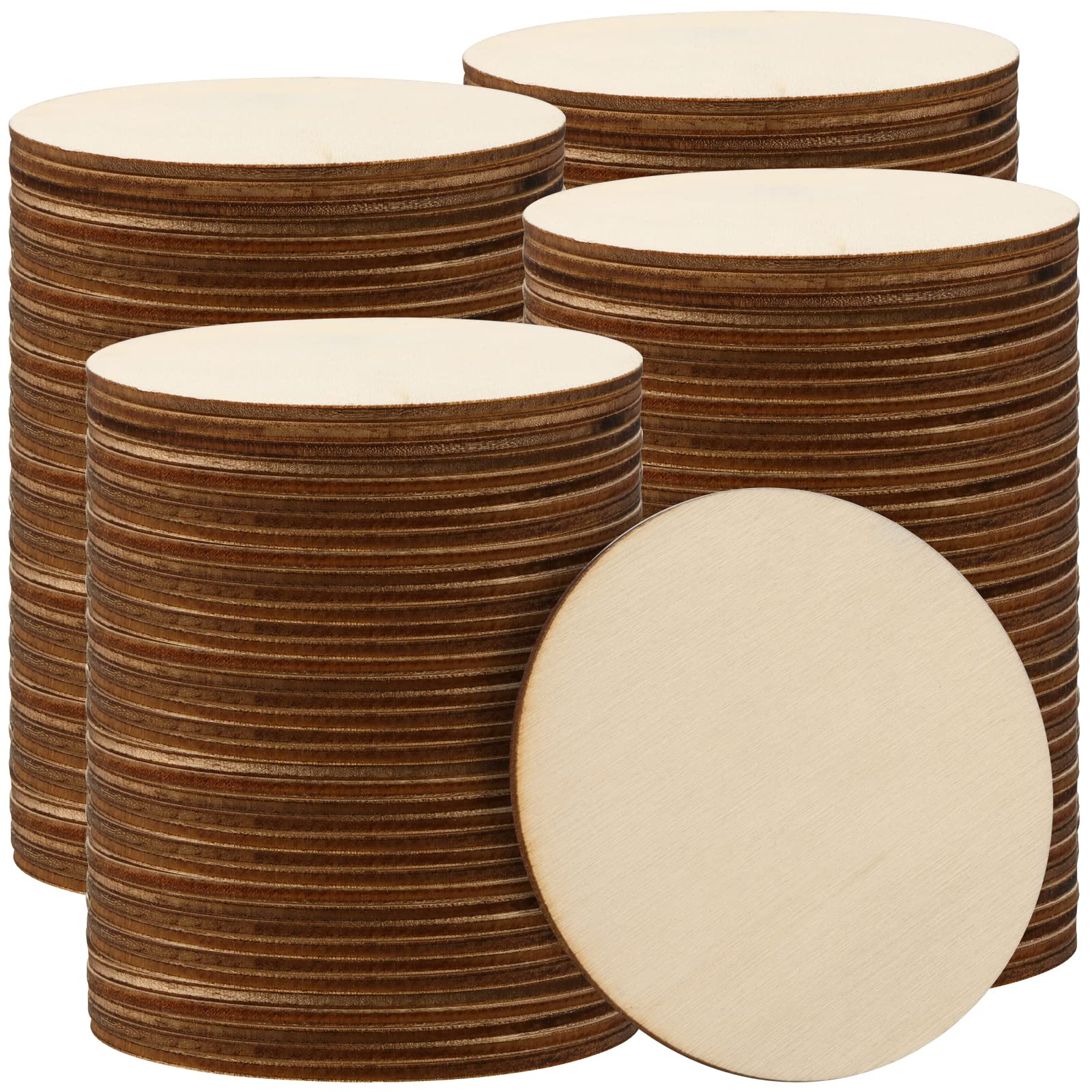 Disques en bois de peuplier de 7,6 cm de qualité supérieure pour peinture
