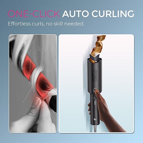 Miniatura 2 de TYMO TYMO CURLPRO - Rizador de pelo portátil con ondas de playa, 500 millones de iónicos, doble voltaje y ligero para viajes, revestimiento de