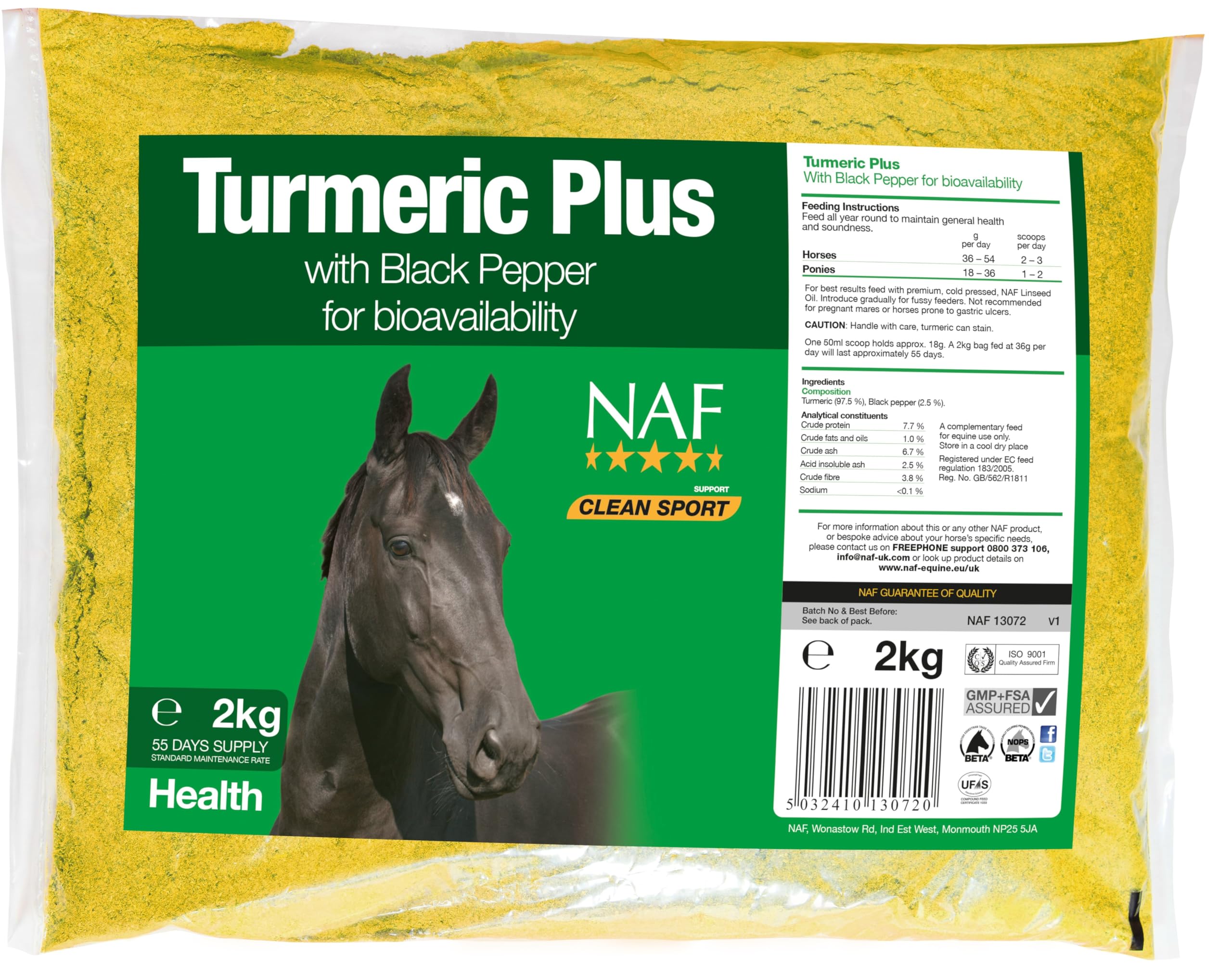 NAF Turmeric Plus 2kg Refill