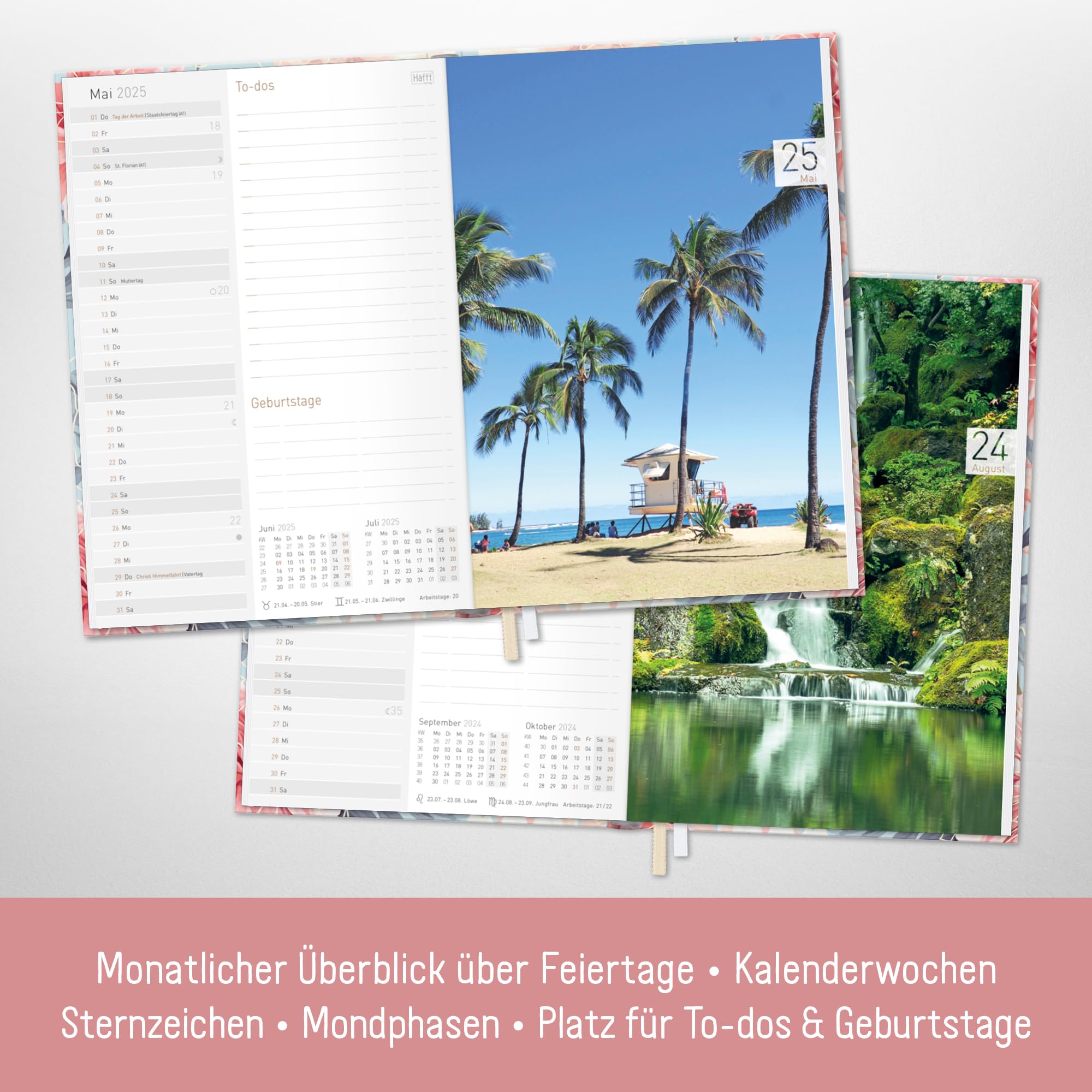 Häfft Chäff-Timer Kalender 2024/2025 A5 - Wochenplaner Juli 2024 Bis Dez 2025