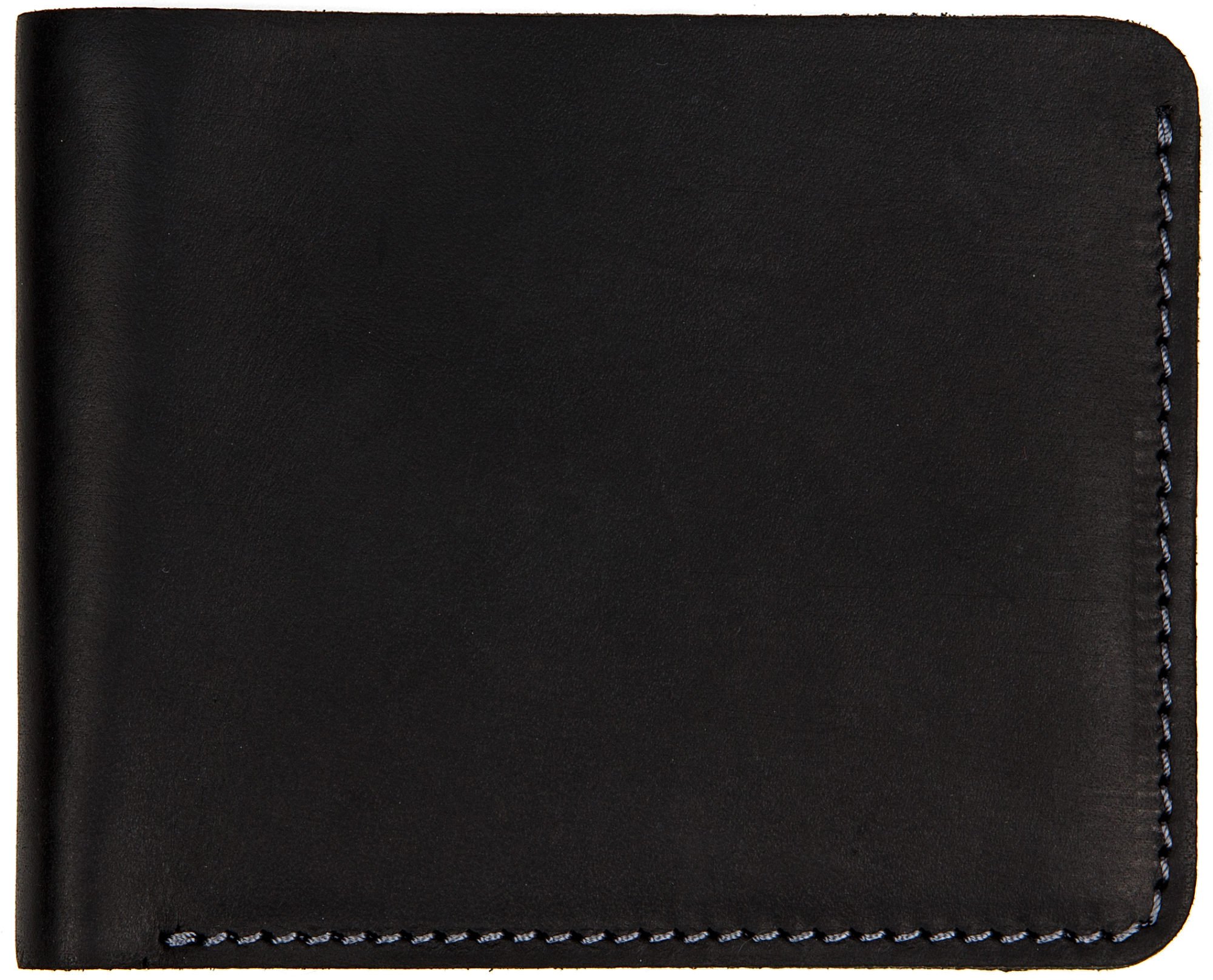 Bifold Genuine Leather Men's Wallet with Cash Pocket and 4 Card Holder Slots (Black41)