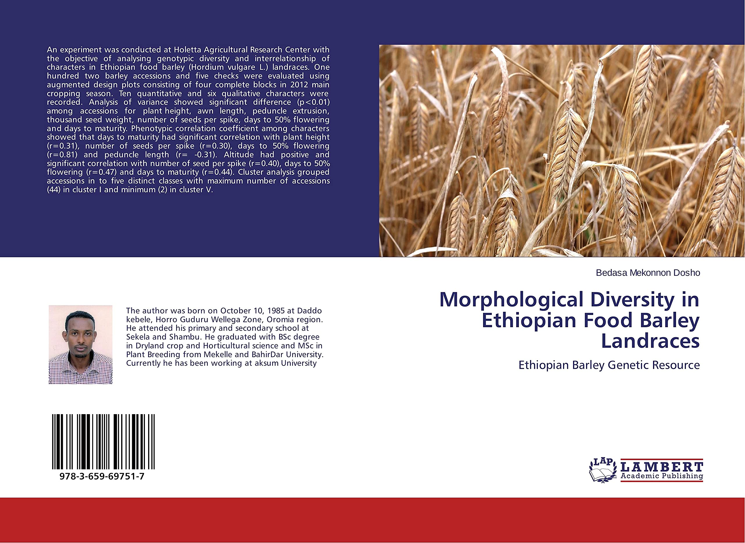 Morphological Diversity in Ethiopian Food Barley Landraces: Ethiopian Barley Genetic Resource