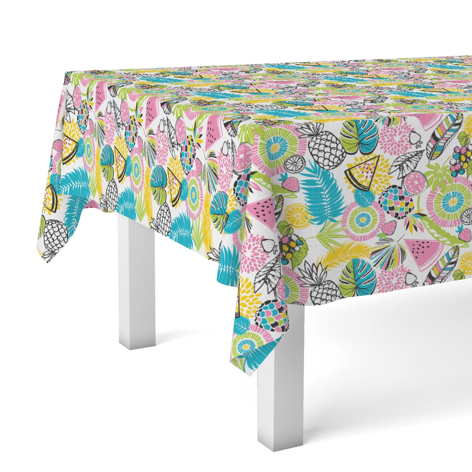 Martina Home Oilcloth Tablecloth Juicy Blue 220cm x 140cm