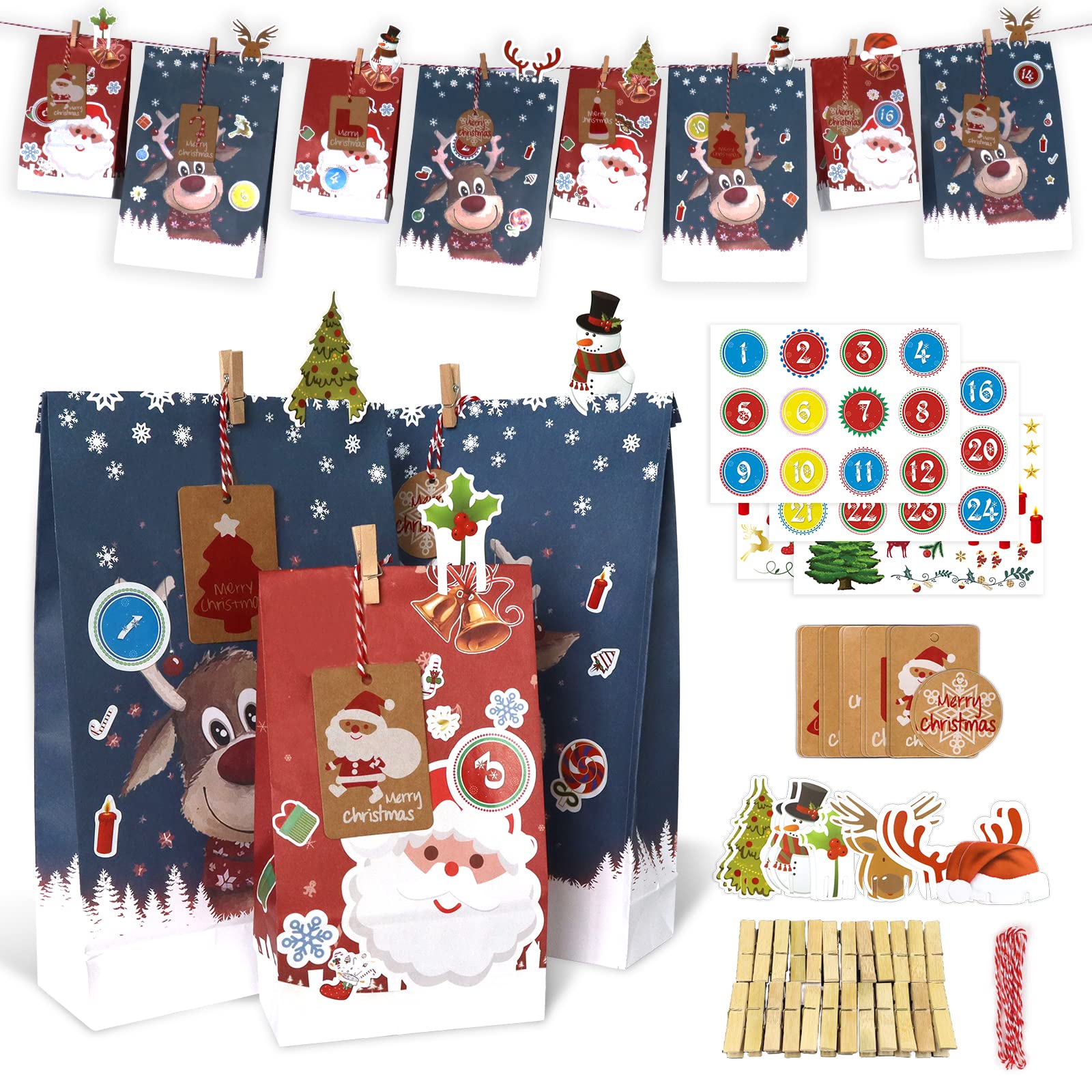 Buy Ebingoo Advent For Filling Large 2022 Advent Bags For Filling buy-ebingoo-advent-for-filling-large-2022-advent-bags-for-filling