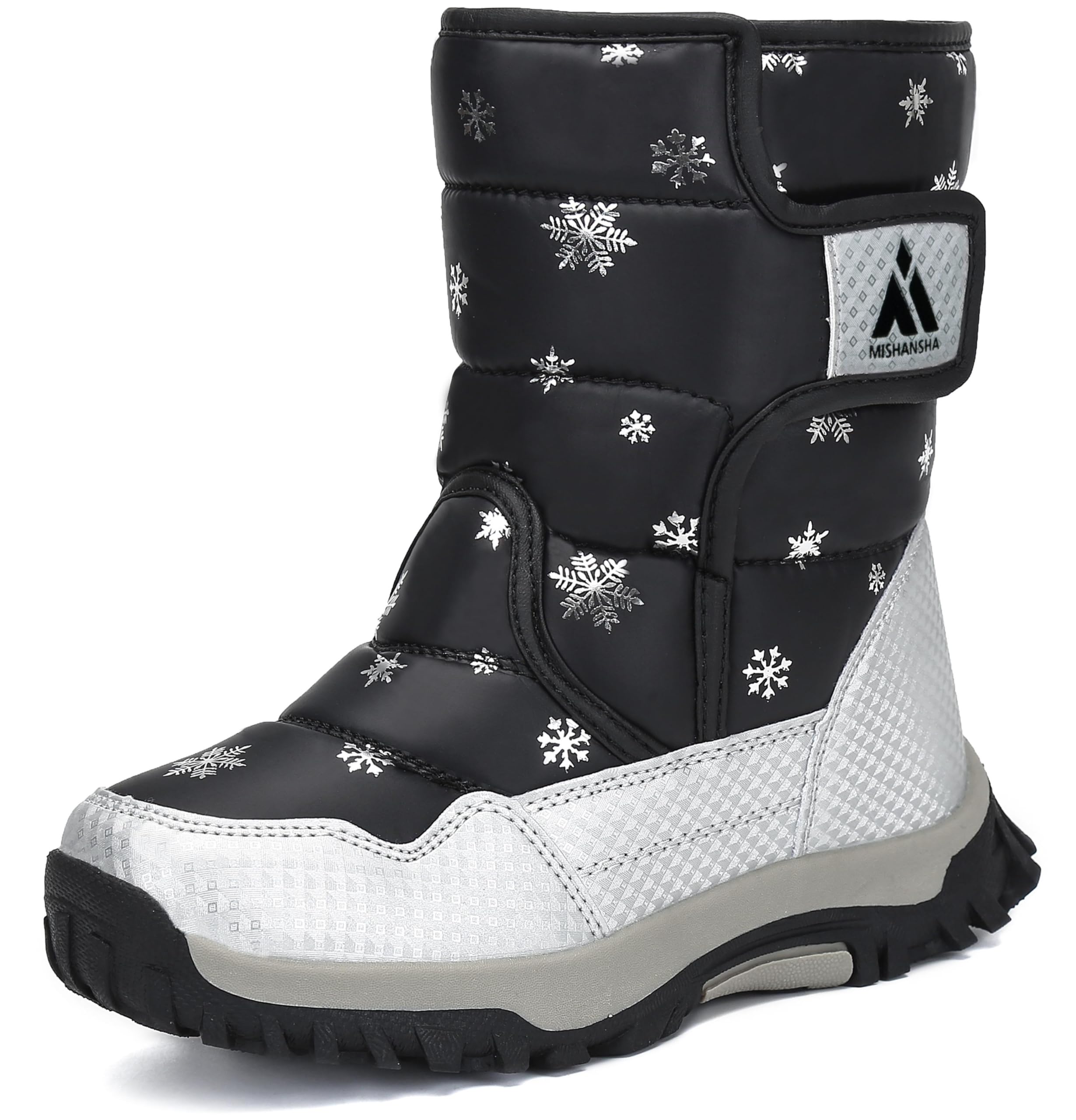 Mishansha Botas de Nieve Niño Niña Botas de Invierno Antideslizante Cálido Forro Niños Al Aire Libre Boots 24-38