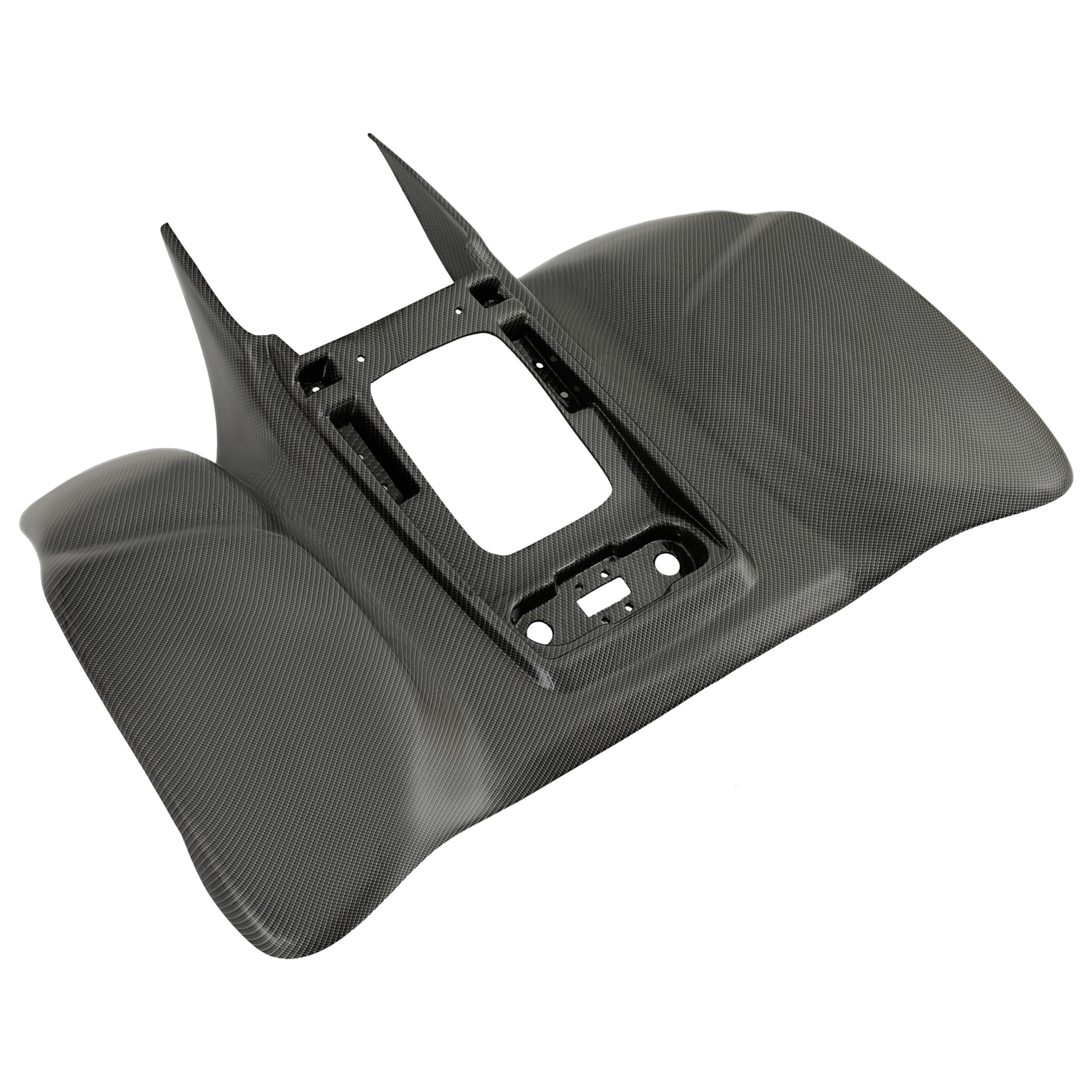 HECASA Rear Fender Compatible with 1999-2007 Honda TRX 400EX Rear Mud Guard Carbon Fiber Color