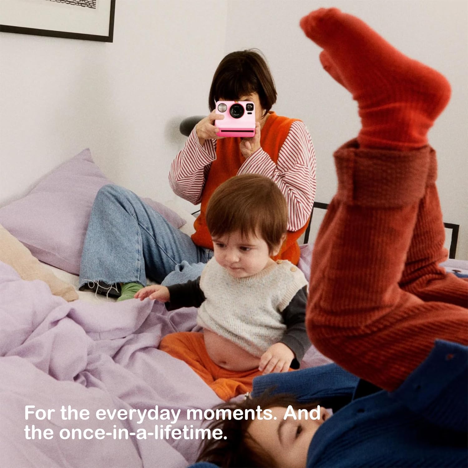 Polaroid Now 3rd Generation i-Type Instant Camera + 8 i-Type Color Film Bundle, Pink, Polaroid Camera Bundle with a Lumintrail Lens Cleaning Cloth