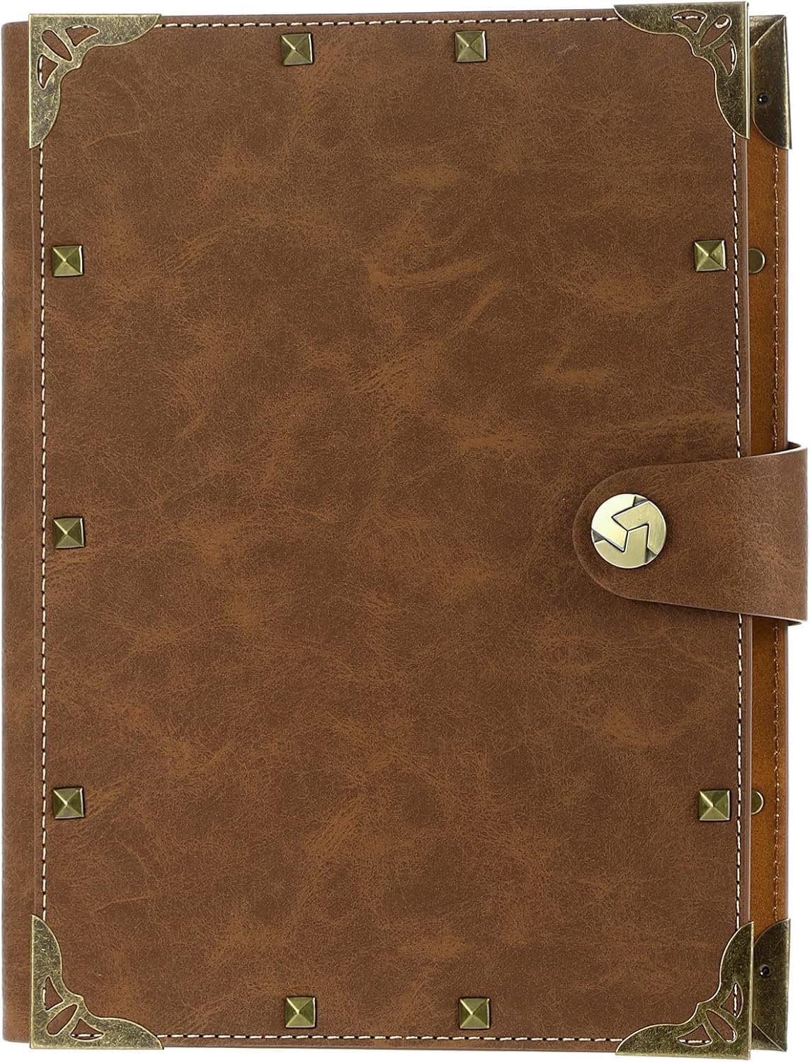 Aomiduo A5 Notizbuch Nachfüllbar Tagebuch Vintage Spiralbindung Reisetagebuch PU Leder Notebooks journal für Zeichnen Skizzieren Geschenk für Mädchen Jungen braun