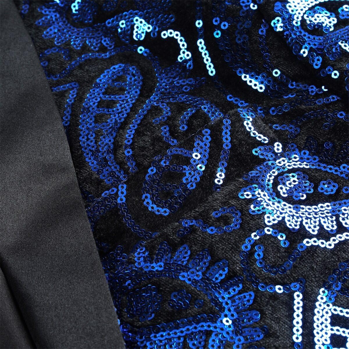 Cloudstyle Men's Dress Floral Suit Notched Lapel Slim Fit Stylish Blazer Dress Suit - Image 4