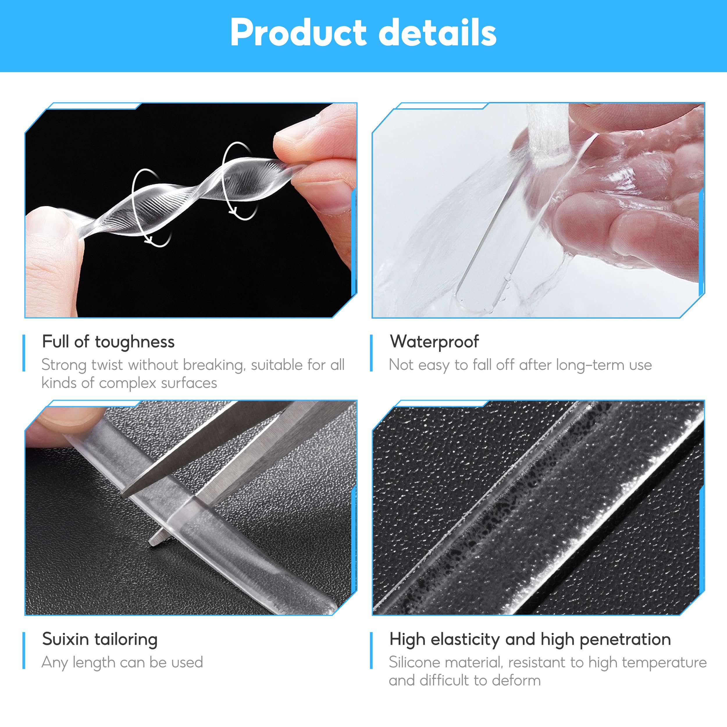 Furniture Bumpers, 200 PCS Door Pads Stop Slamming, Silicone Cupboard Door StoppersDoor Silencer for Furniture Doors Protectors - Image 3