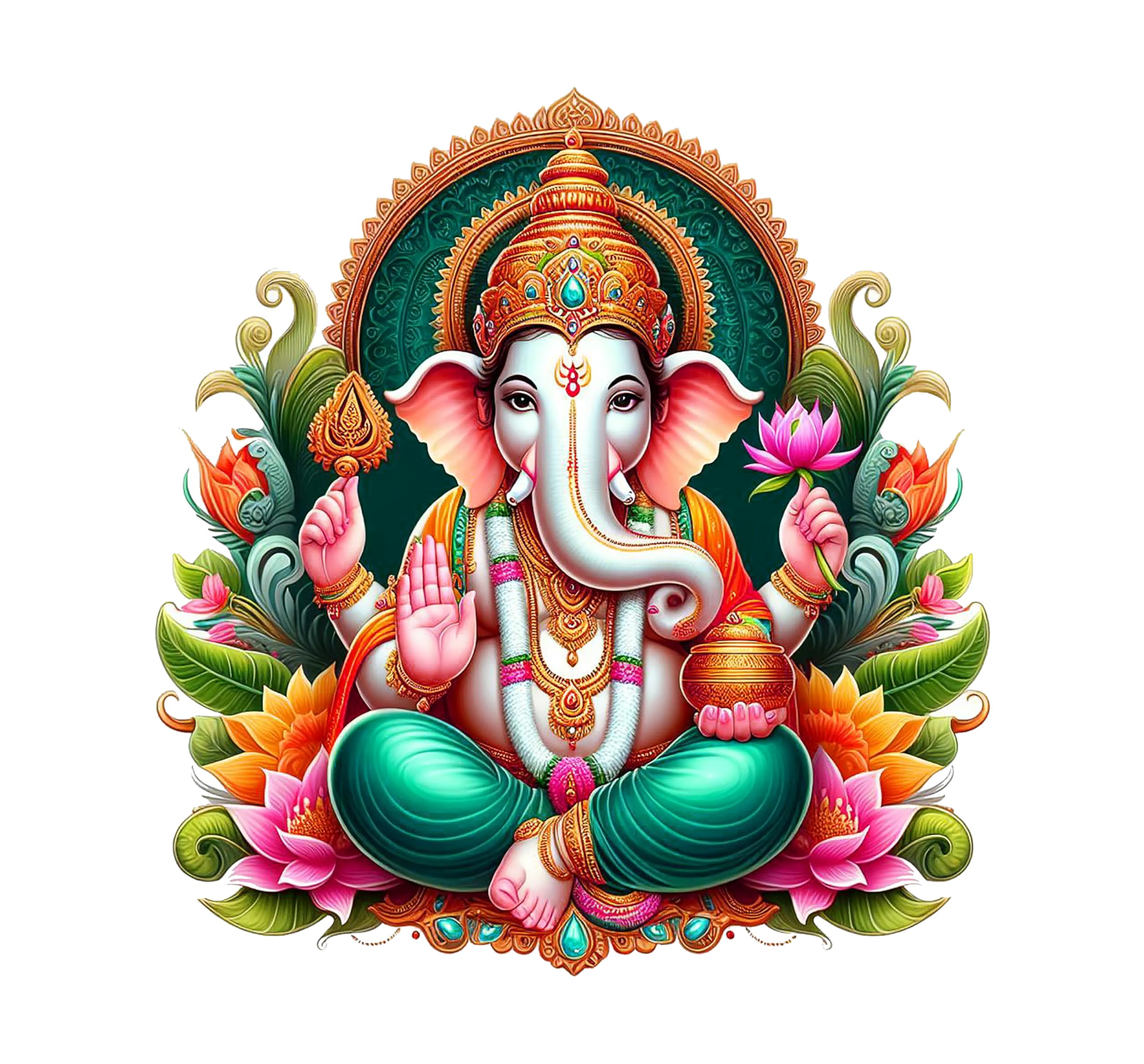 Design Decor PVC Vinyl Ganesh ji 3D Wall Sticker JUST Peel & Stick New Modern Art & Trendy Wall Stickers for Home Decoration, Living Room,Office Bedroom etc Size- 58 CM X 45 CM, Multicolor (B0CVV52YCX) Amazon Price History, Amazon Price Tracker