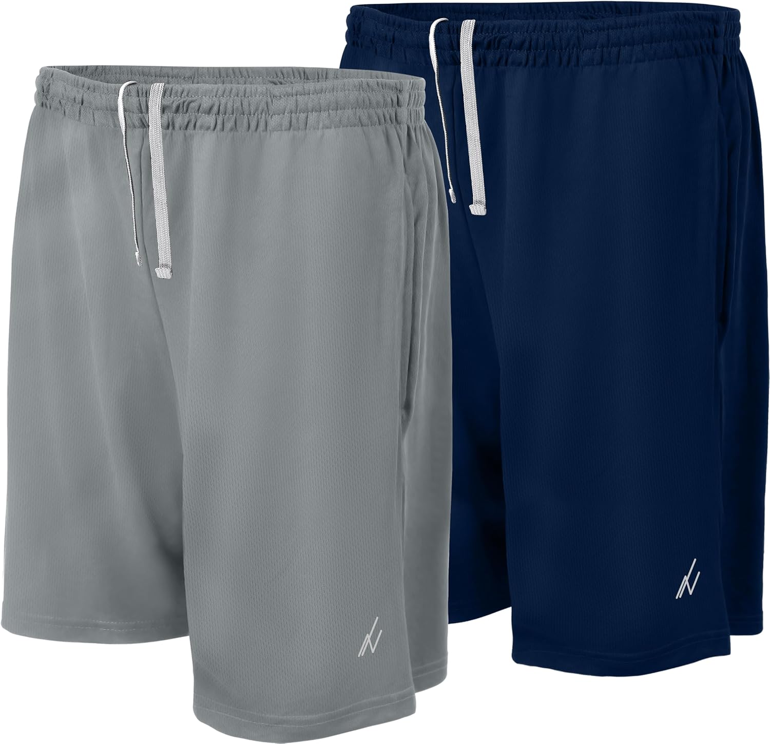 NY Threads Mens Athletic Shorts 2 Pack Quick Dry Lightweight Running Workout Gym Shorts with Pockets