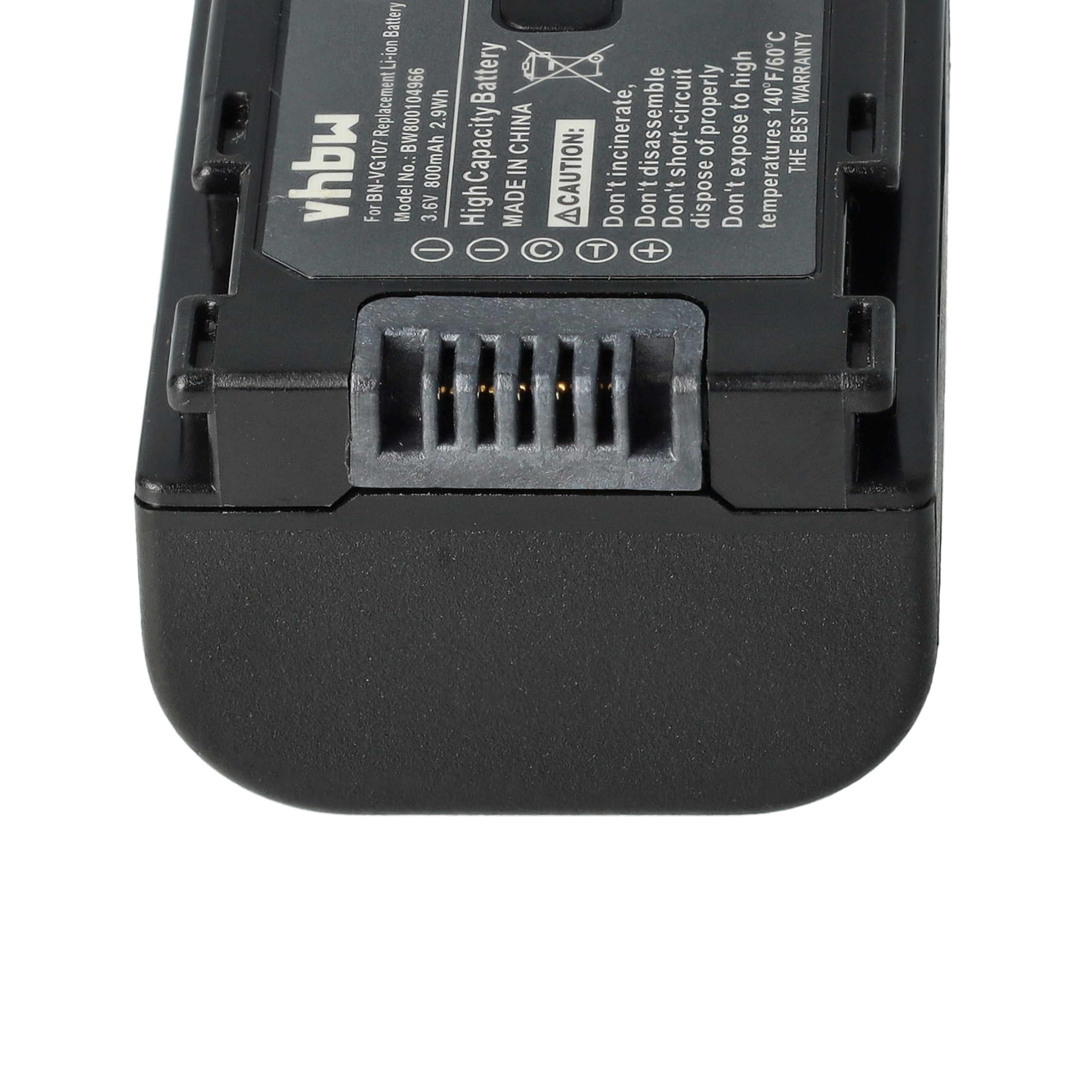 vhbw Akku für JVC GZ-HM310, GZ-HM320, GZ-HM320BUS - Li-Ion 2400mAh 3.6V