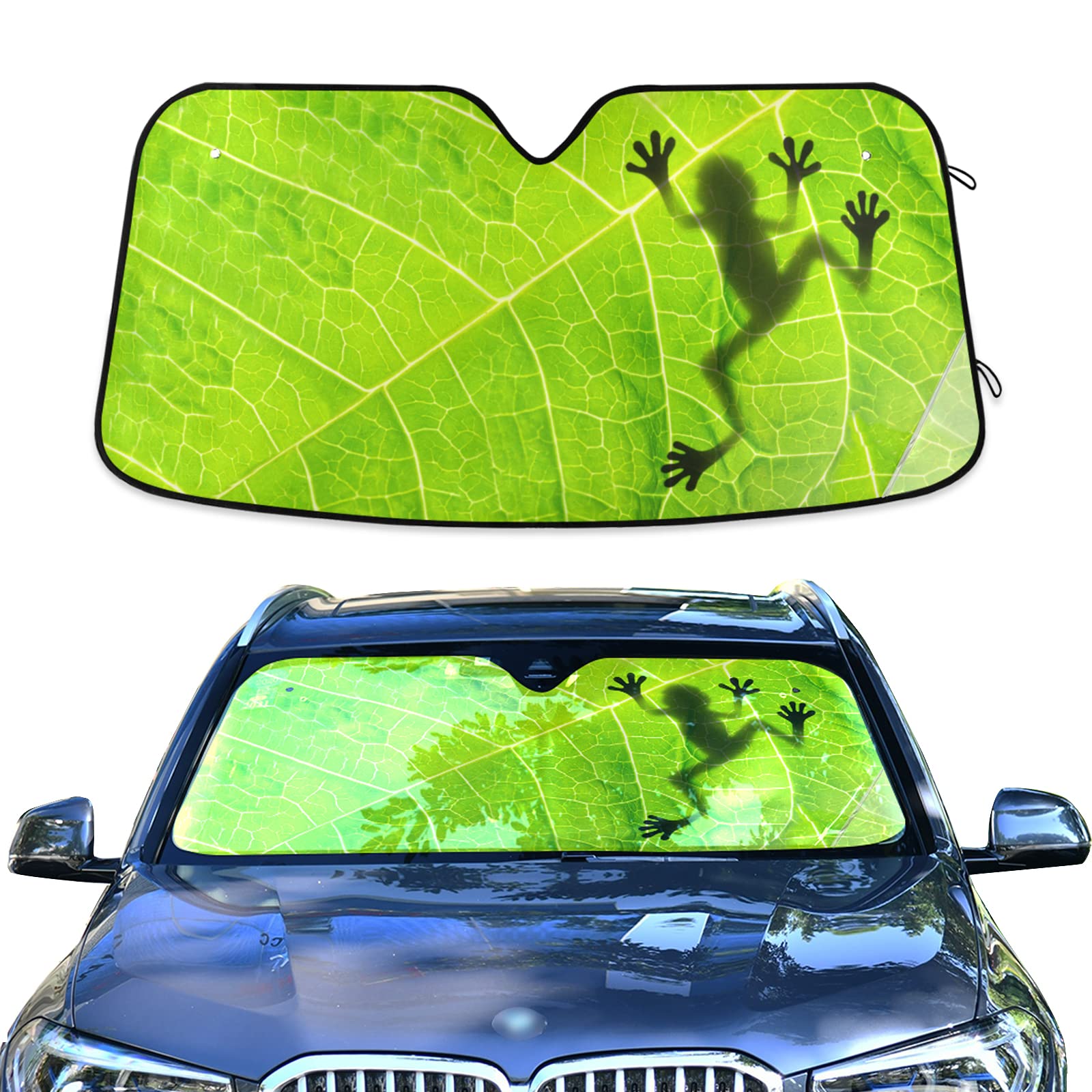Parasol De 2 Capas Para Parabrisas, Tela 240T, Plegable