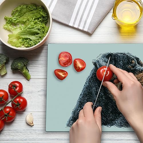 Miniatura 3 de Lunarable Rottweiler - Tabla de cortar dibujada a mano para retrato de perro, estilo boceto de cachorro, amigo leal alemán, patrón de mamífero,