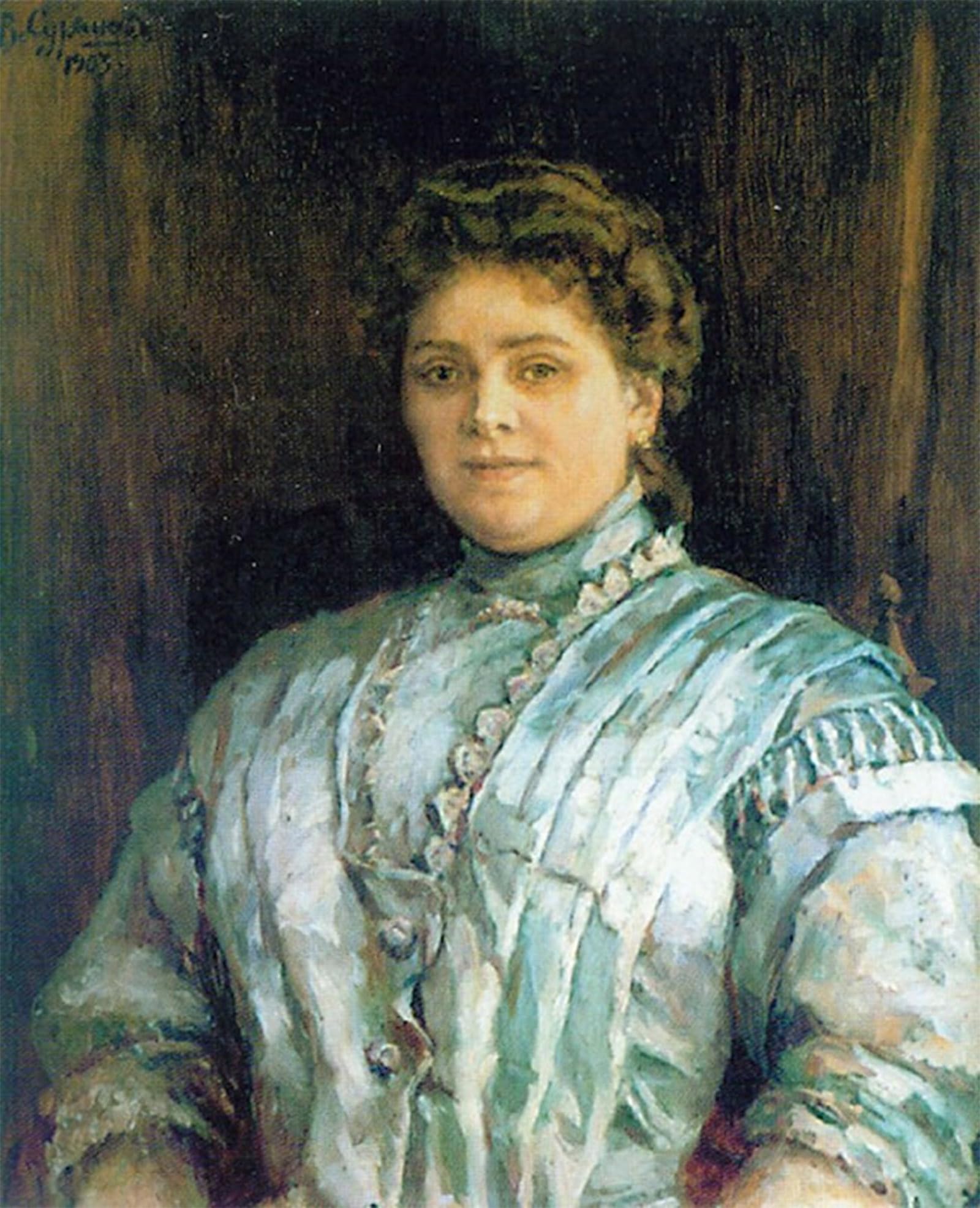 POSTERIIk Vintage Print Pop Art Landscape Artwork Female Portrait by Vasily Surikov Art Prints for Office Home Decor 60x90cm