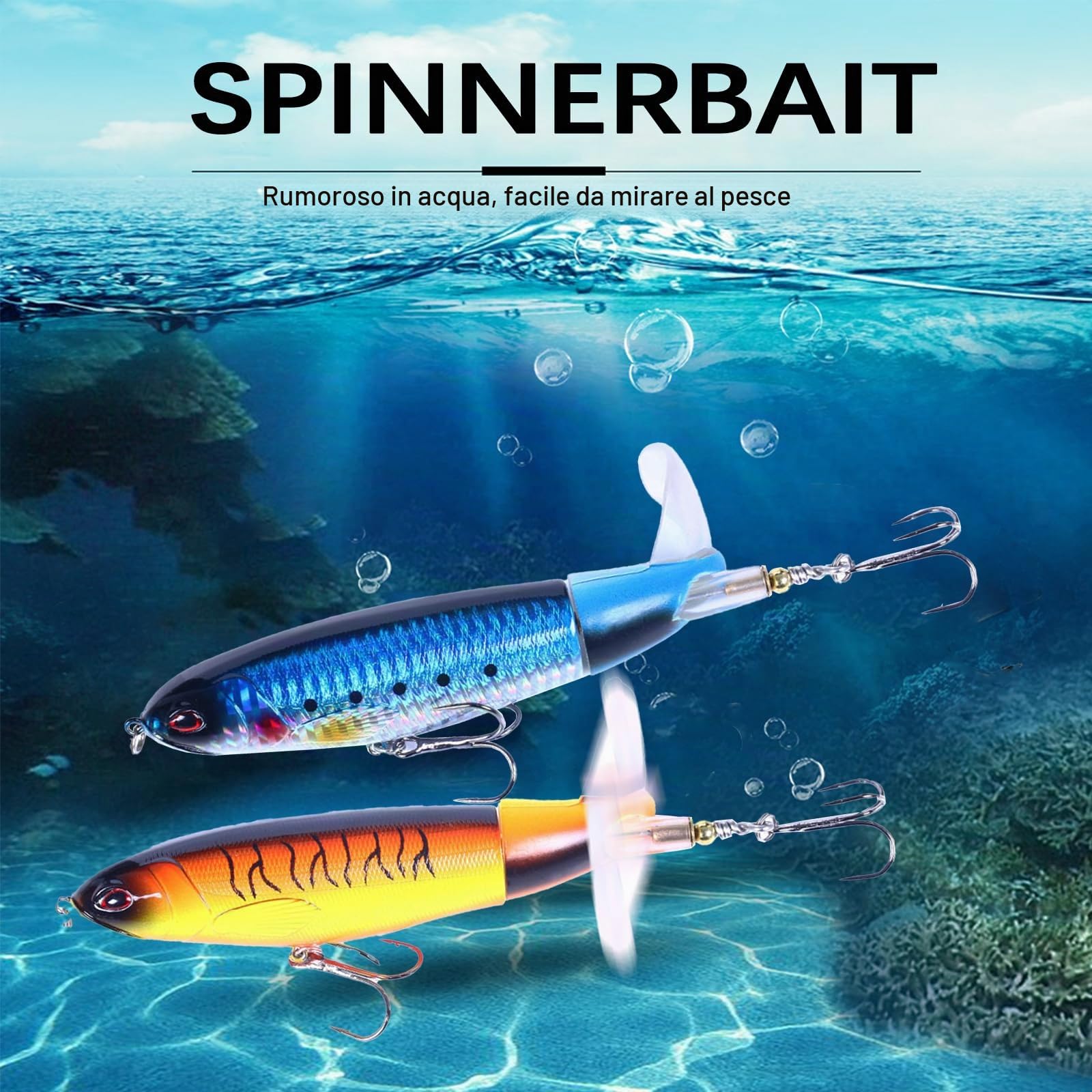 Kit di esche da pesca realistiche, pesca con occhi 3D, esche per ami, set accessori, jig per acqua dolce e salata, 10 pezzi
