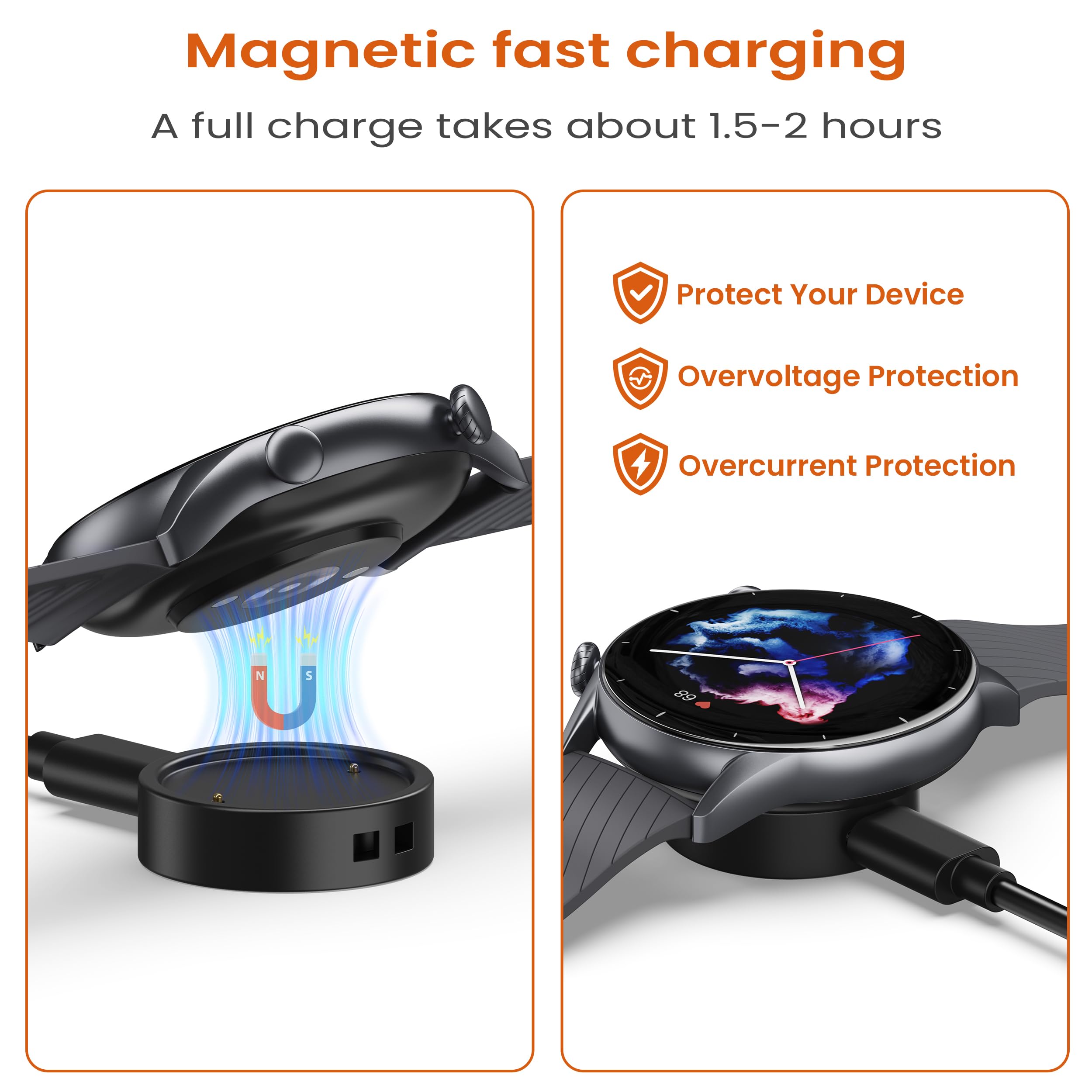 Amazfit Charger Cable - Bip 6 & Active 2 -3