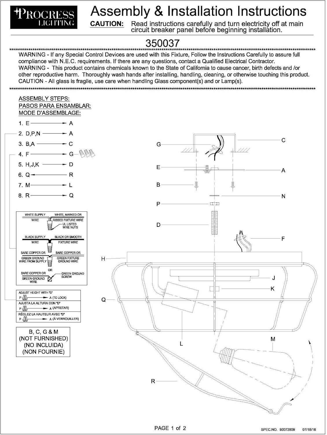 Progress Lighting Gauge Collection Two-Light Flush Mount