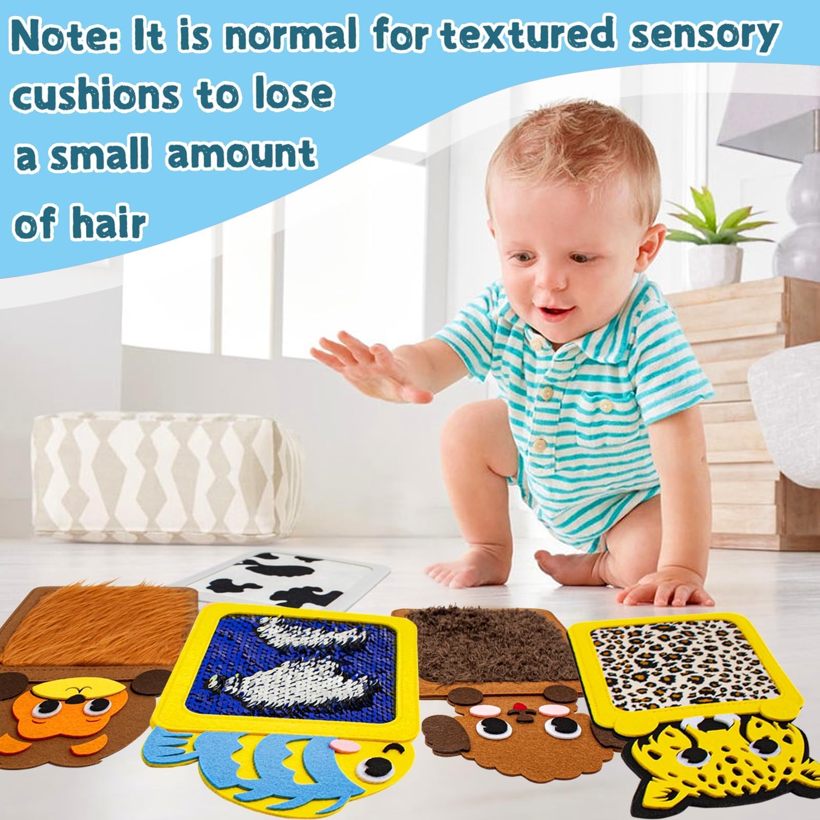 12 tappetini sensoriali, pannelli sensoriali da parete per bambini, strumenti per l'autismo, tessuto strutturato sensoriale, tappetino per animali educativi, articolo per bambini autismo,
