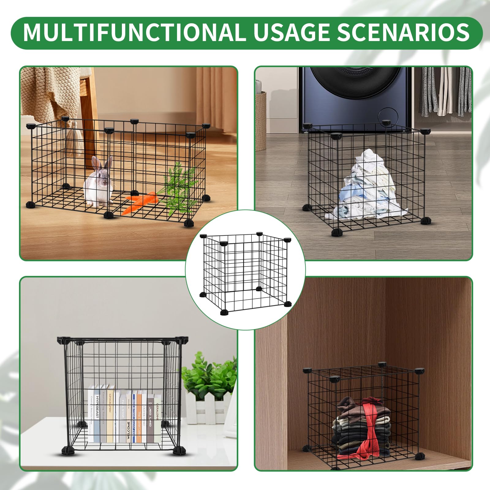DYAUS Paquete de 2 Protectores de Plantas de Animales, 10 Piezas de Malla de Metal de 12 x 12 Pulgadas, Campanas de jardín para Plantas, Cubiertas de Plantas para Proteger Plantas, Cubiertas de