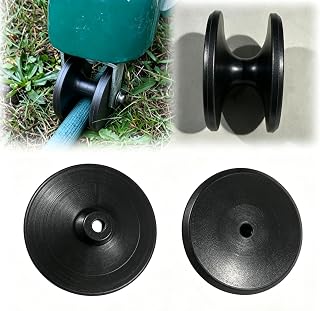Traveling Sprinkler Front Wheel 1 Pack Replacement Sprinkler Wheel Traveling Sprinkler Parts Front Wheel Assembly Lawn Watering Tractor Sprinkler Repair Accessory (Black)