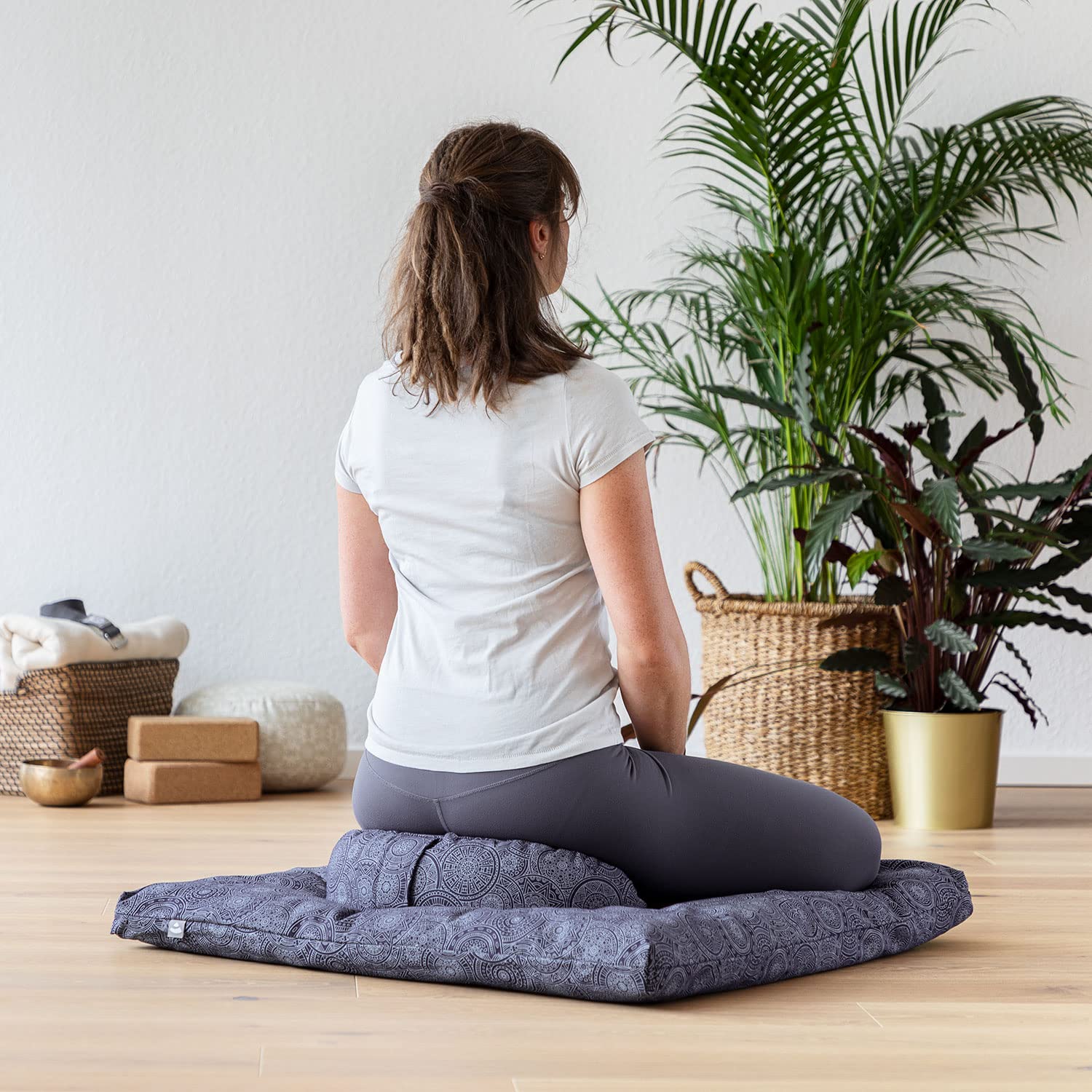 BODHI Set Medi Maharaja Collection, Zafu o Rondo con Zabuton Meditazione Matte