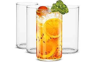 LUXU 20 Ounce Glass Drinking Glasses