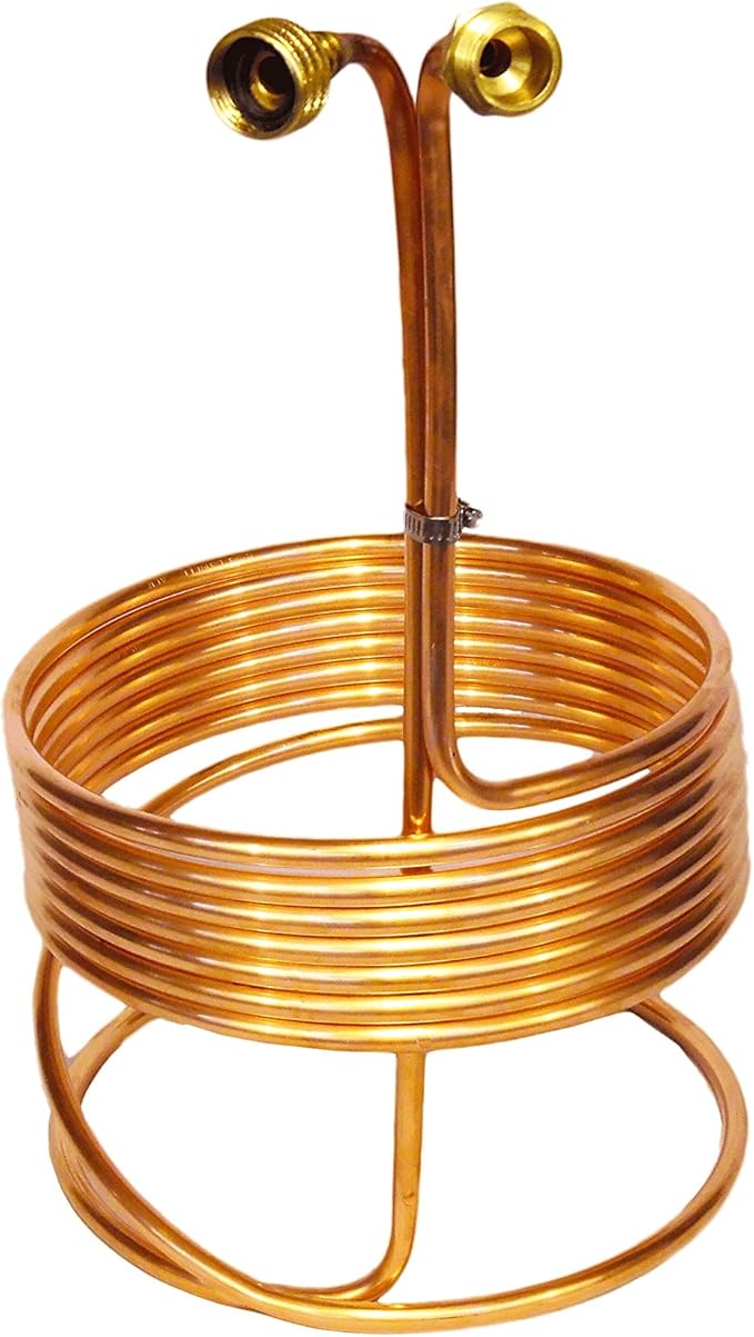 Immersion Wort Chiller w/Garden Hose Fittings Beer Brewing