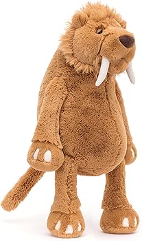 Amazon.co.jp: Jellycat ステラン セイバー トゥース トラ ぬいぐるみ