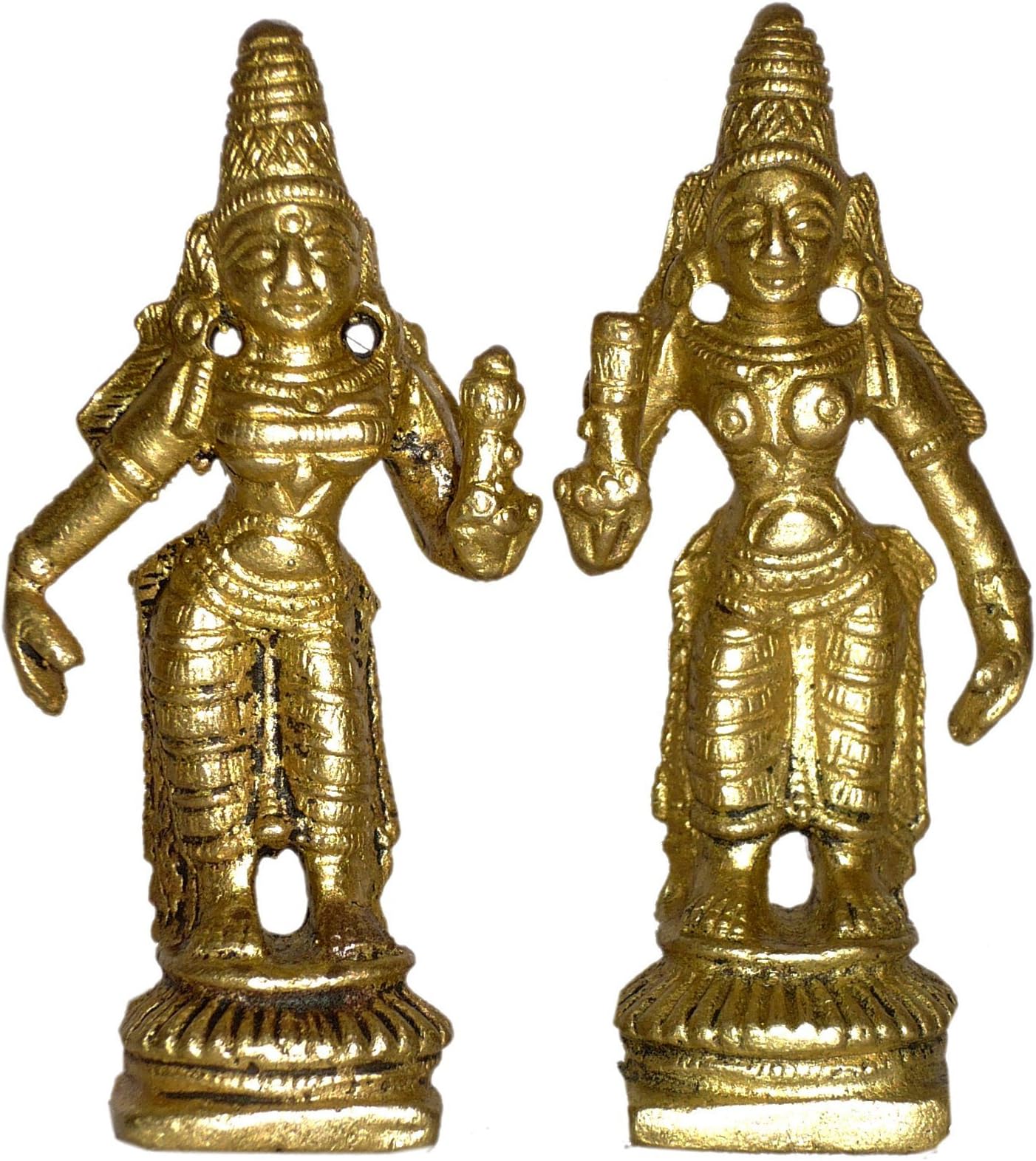Riddhi Siddhi - Sridevi Bhudevi Brass Decorative Idols Handicrafts Product by Bharat HaatBH01484