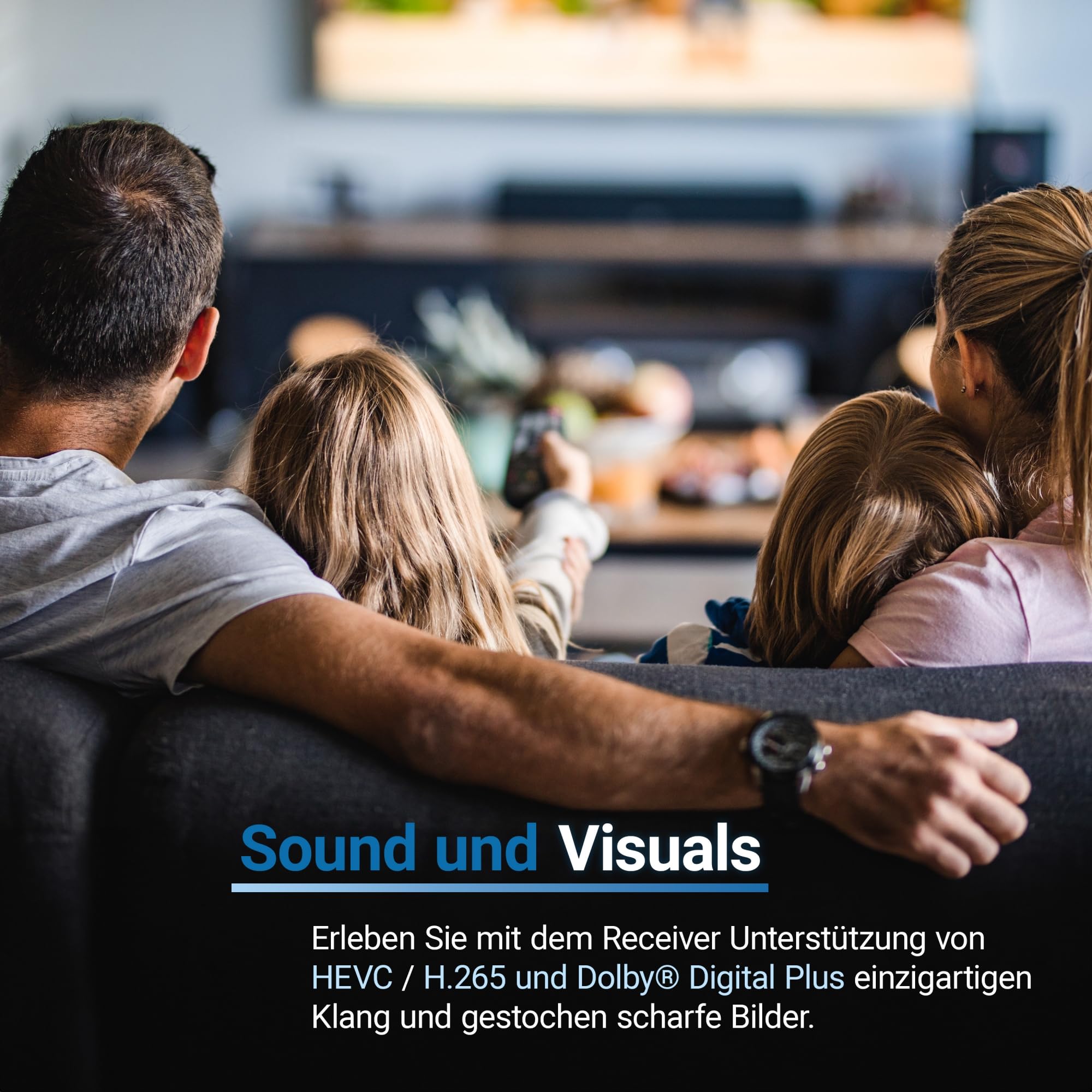 Sky Vision 150 T-HD Digitaler DVB-T2 Receiver, HDTV, Dolby Digital Plus Unterstützung, mit mehrsprachiger Menüführung und Installationsassistenten