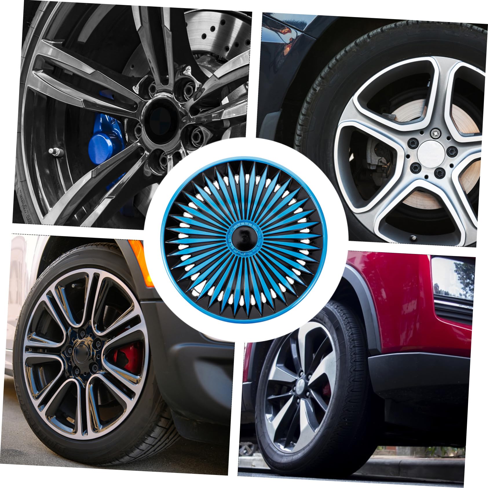 Enjoliveur 13 Pouces pour Véhicule, Enjoliveur de Roue en PP, Décoratif, Installation Rapide, pour Jante de Voiture