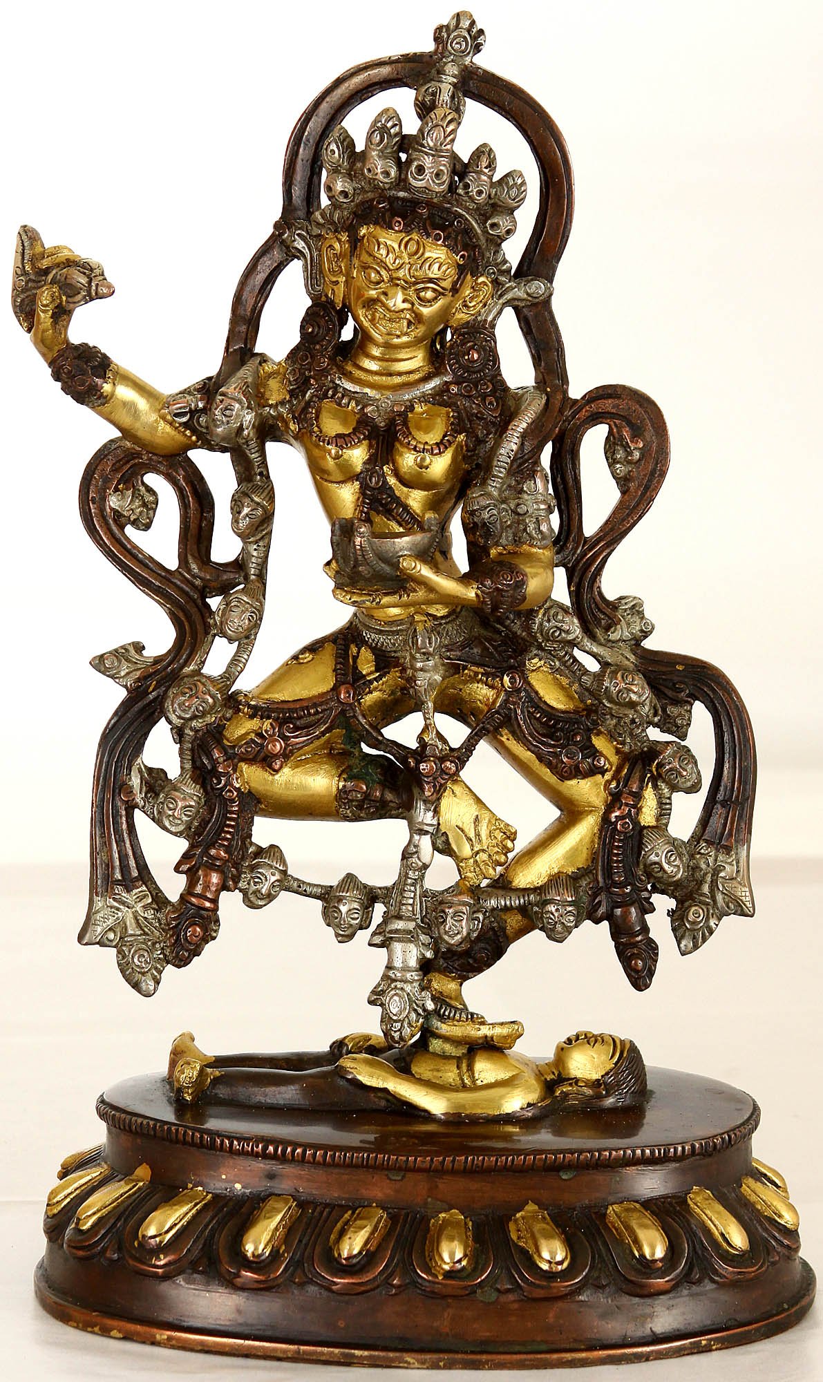 Vajradakini déesse en laiton icône de force spirituelle