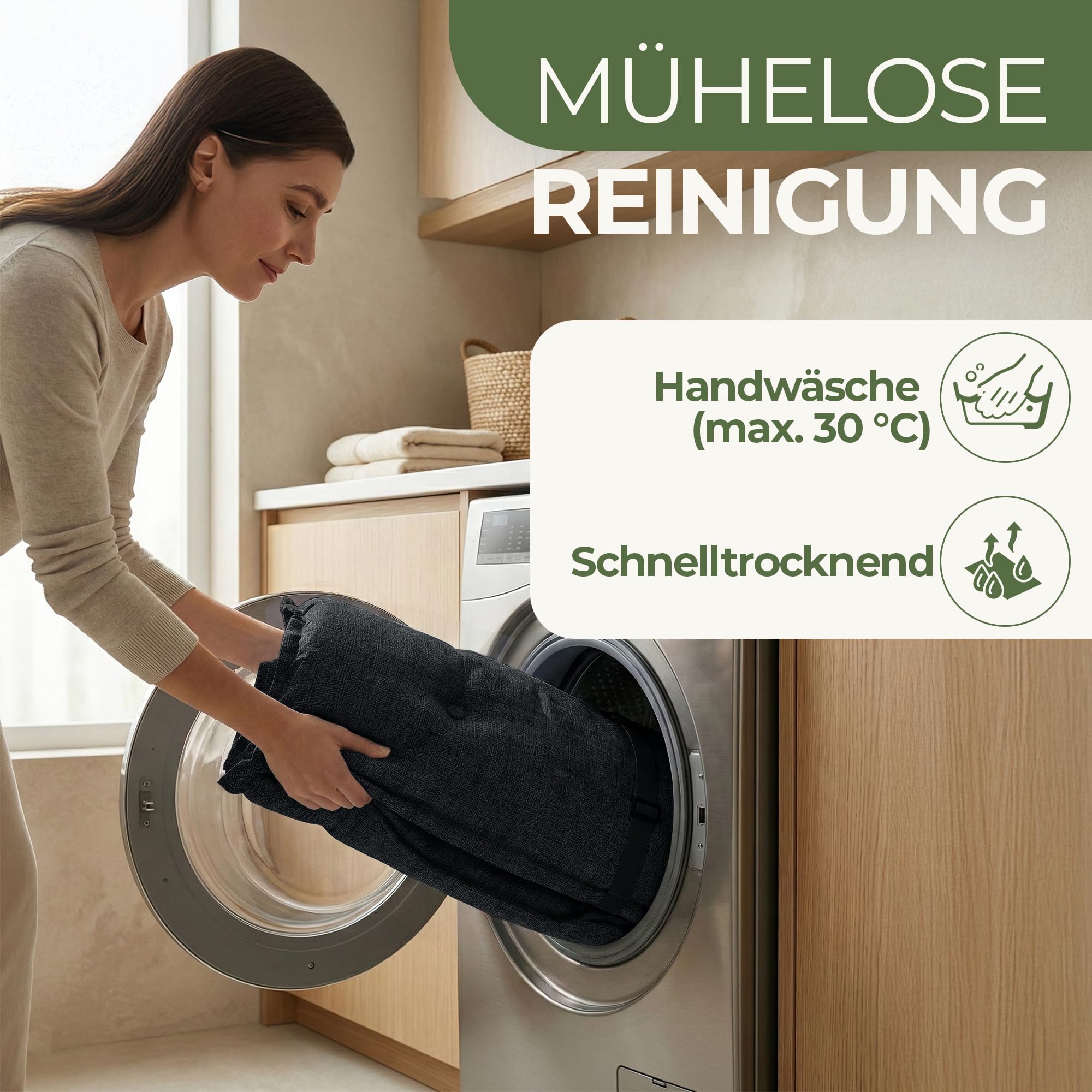 Florence Hochlehner Auflage – Gartenstuhlauflage Hochlehner mit Schaumstoff Polster, Outdoor Kissen & Stuhlkissen für Gartenstuhl, Sitzkissen Stuhl & Sitzkissen Bank, Outdoor (4, anthrazit)