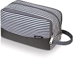 Toiletry Bag Small Nylon Dopp Kit Lightweight Shaving Bag for Men and Women (Cationic Grey) | Water-Resistant Fabric, Travel Bag for Toiletries, Compact Storage, Shaving Accessories, Weekend Trips