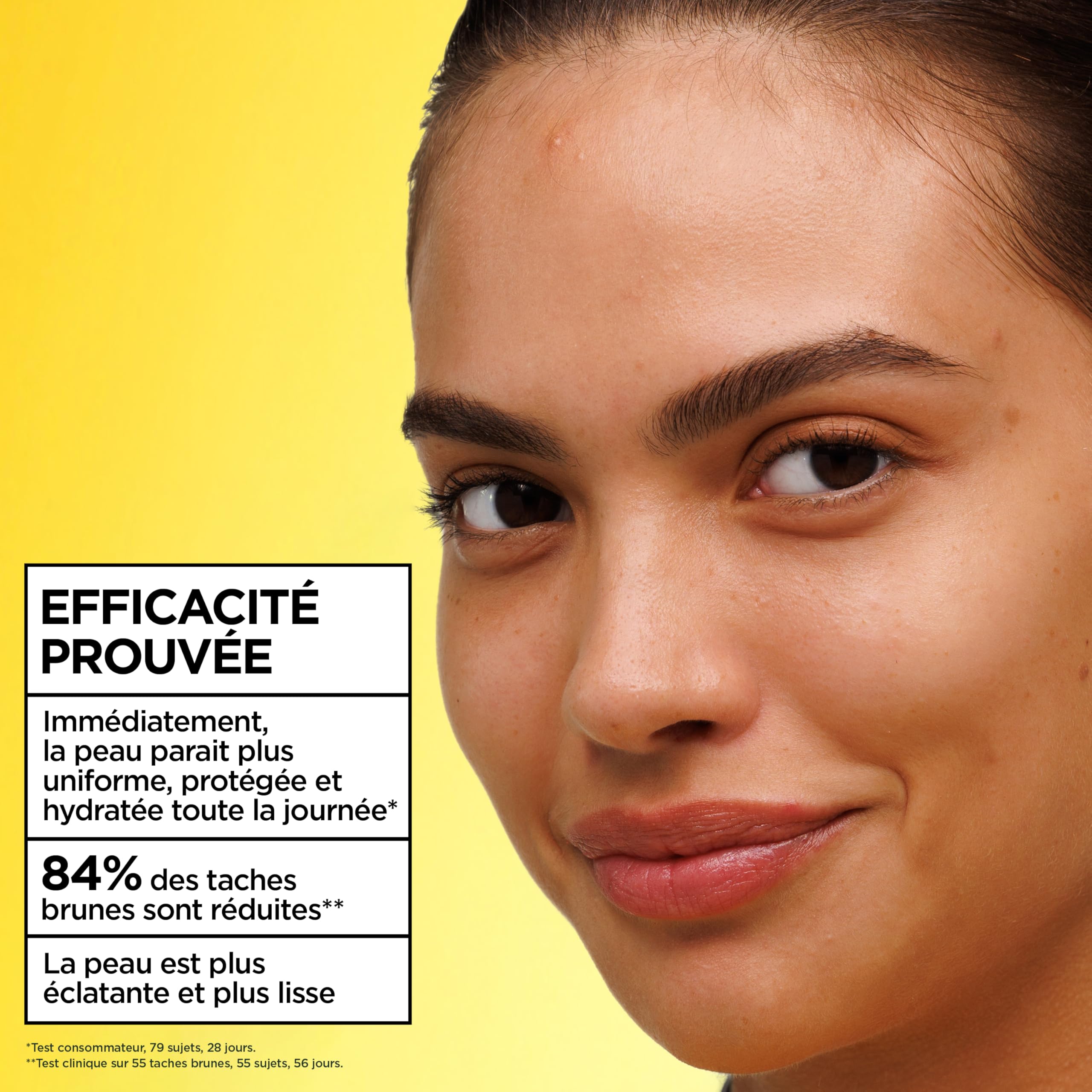GARNIER - SkinActive Vitamine C - Fluide Perfecteur Teinté Wonder Tint SPF50+ - Soin Teinté Visage Protecteur - Unifie, Hydrate & Réduit les Taches Brunes - Tous Types de Peaux - Teinte Medium - 40 ml