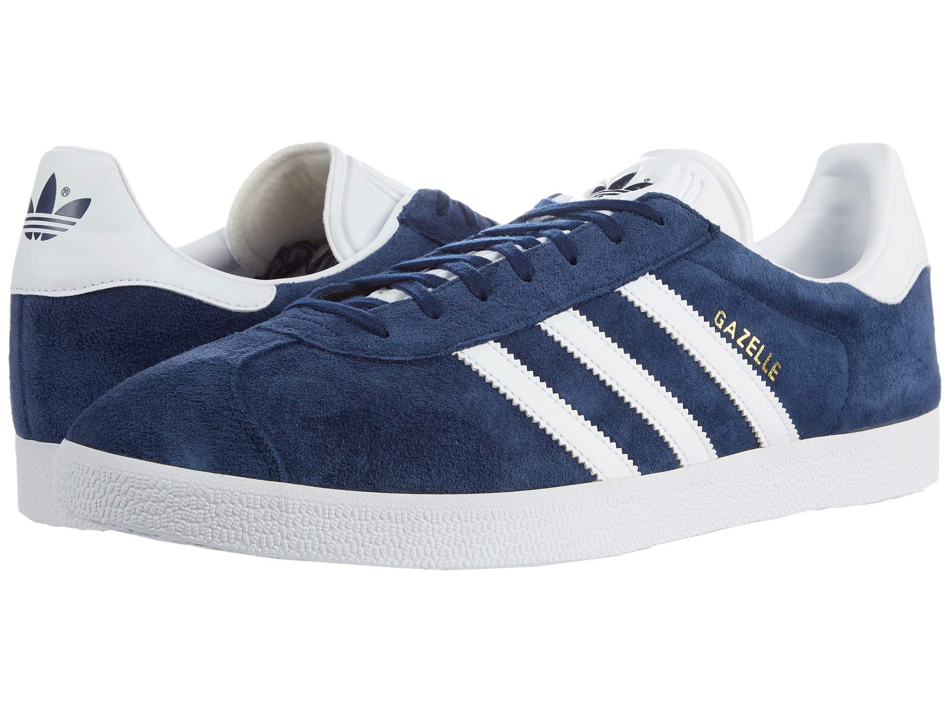 Adidas Originals Men's Gazelle Lace-up Sneaker,Collegiate Navy/White/Gold Met.,5.5 M US