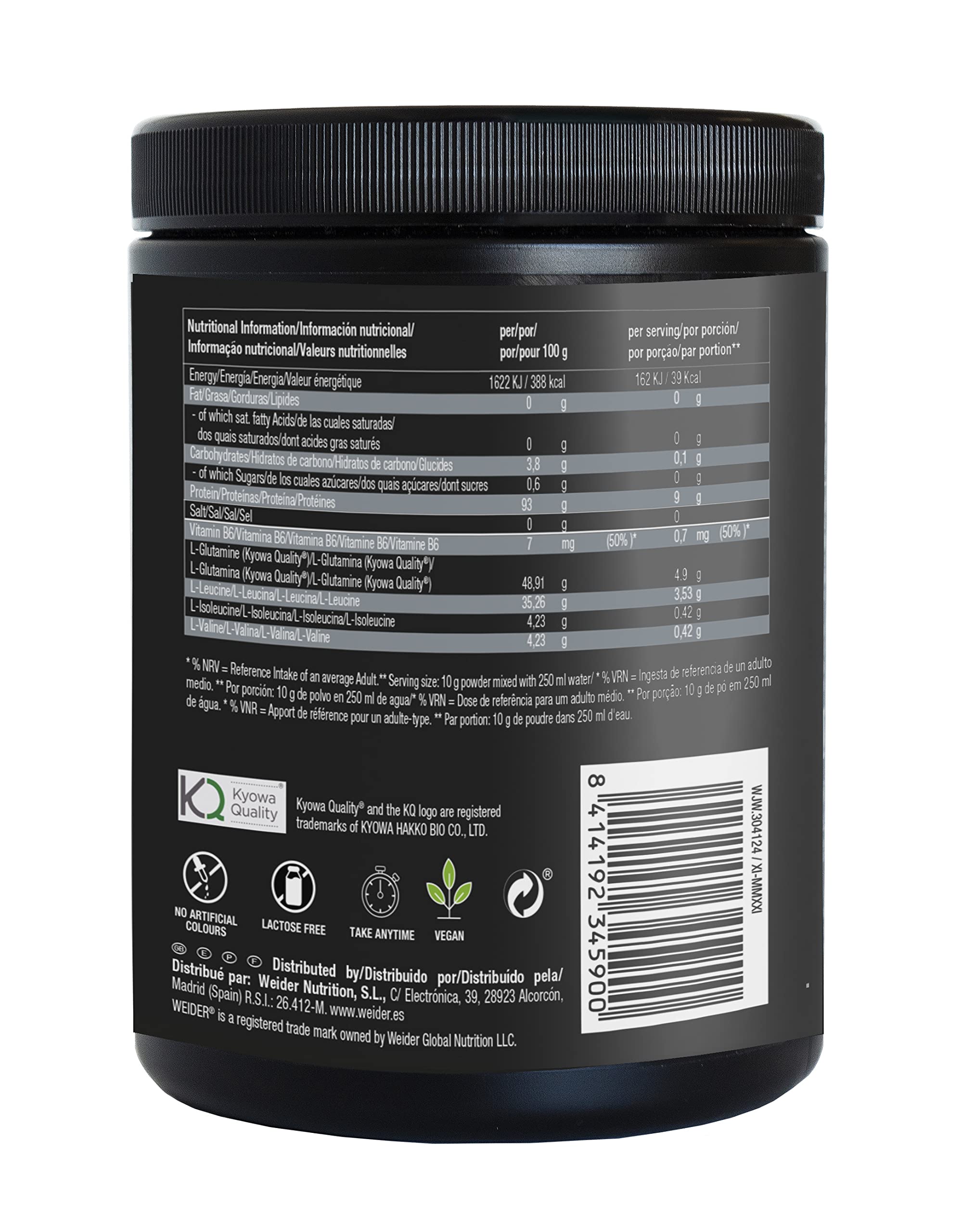 Weider Premium BCAA 8:1:1 + Glutamine (500g) Pink Lemonade